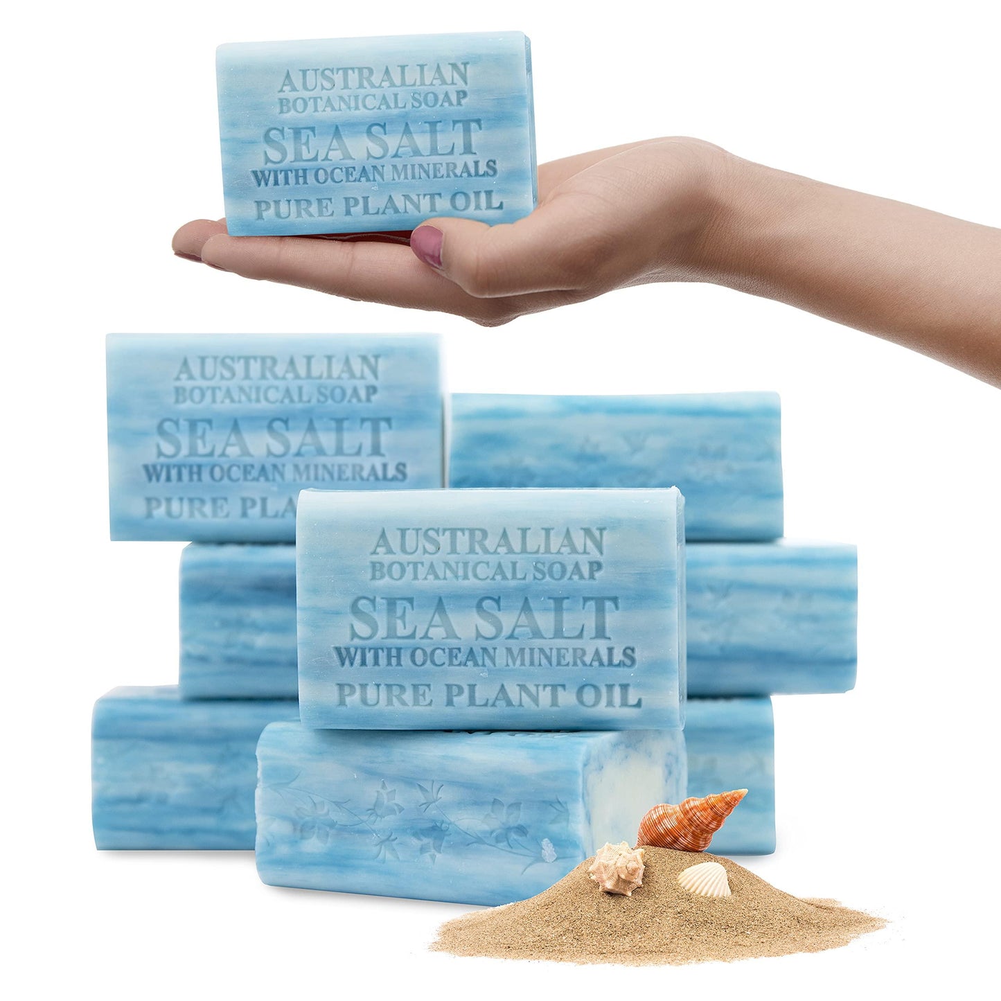 Australian Botanical Soap, 6.6 OZ, Triple Milled Bars with Pure Plant Oil, Natural Soap Base, Enriched with Organic Shea Butter, for Men, Women, All Skin Types, Variety Pack of 8, Packaging May Vary - Jlhbookstore.store