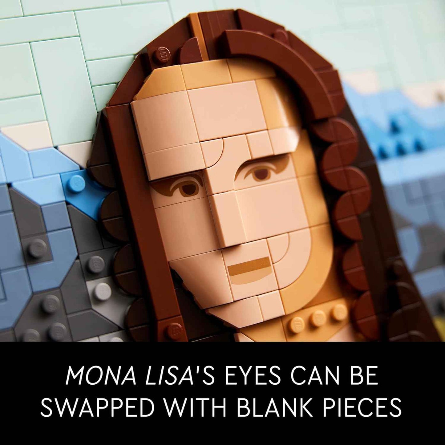 LEGO Art Mona Lisa Building Set - Leonardo da Vinci Wall Display, Ages 18+ - DIY Crafts for Men, Women - Great for Puzzle and Art Lovers - Birthday Gift Idea - Includes Detachable Frame - 31213