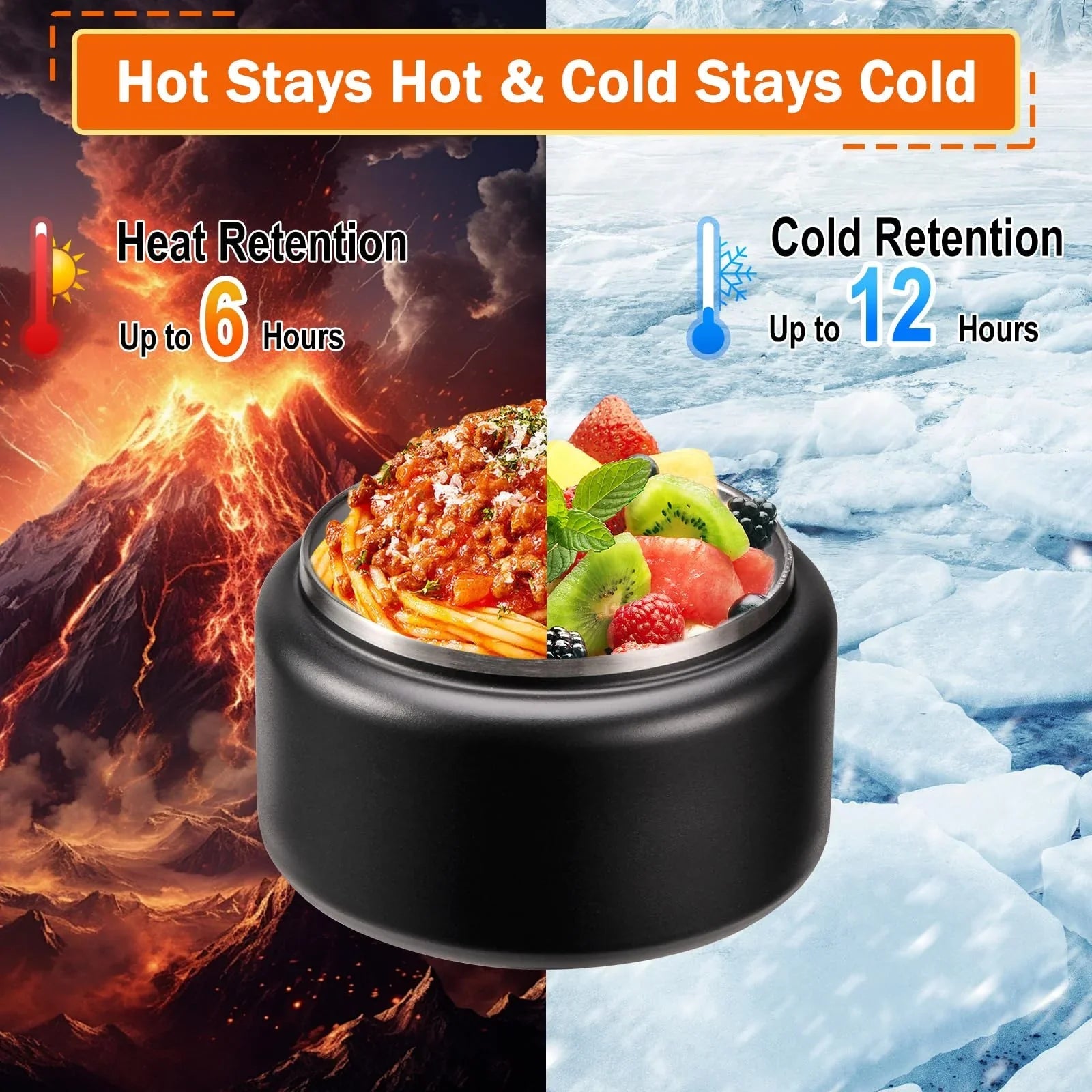 13.5oz Kids Jar for Hot Food, Insulated Vacuum Food Jar with Buckle Lid, Stainless Steel Wide Mouth Leak Proof Insulated Lunch Container for School Picnic Travel, Blue jlhbookstore.store