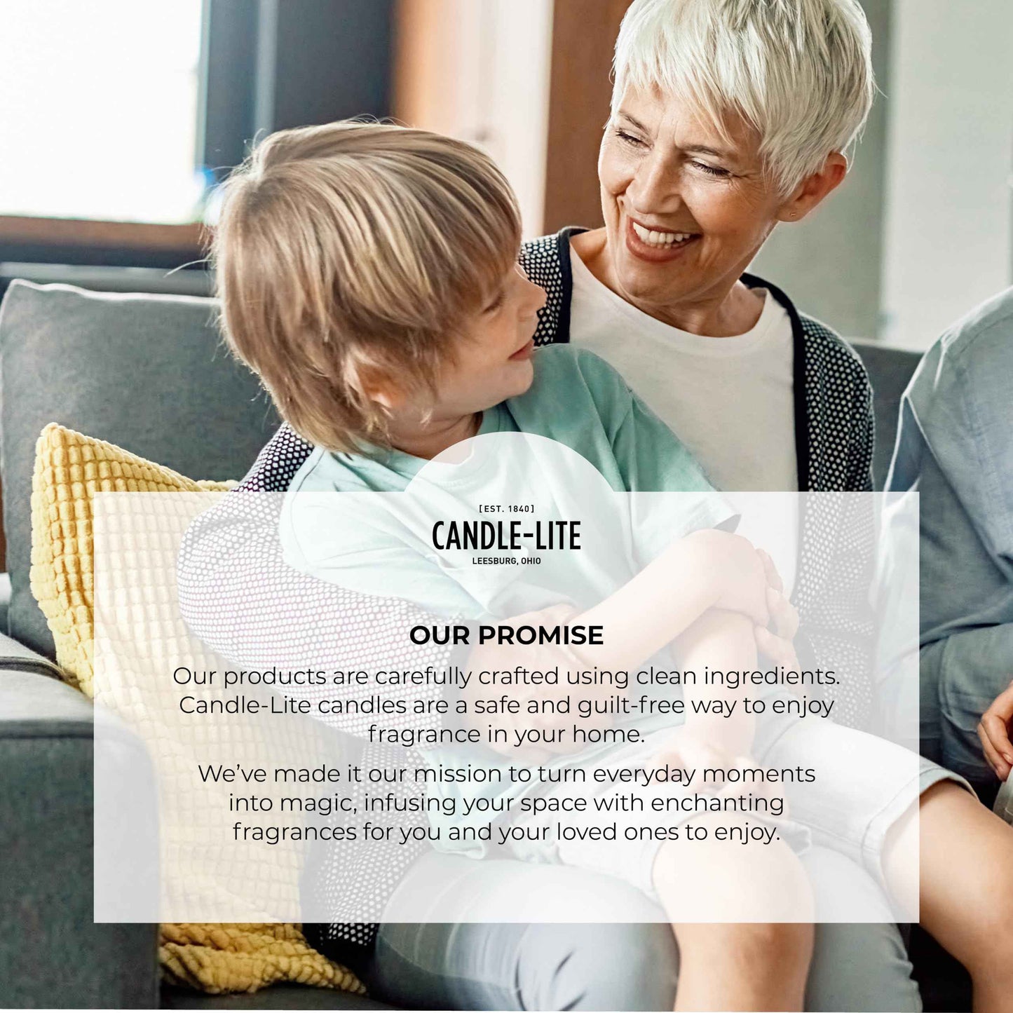 Candle-lite Fall Scented Candles, Creamy Vanilla Swirl, 18 oz Jar, Proudly Poured in The USA, Aromatherapy Candle, Single-Wick with 110 Hours of Burn Time, Perfect for Creating a Relaxing Ambiance