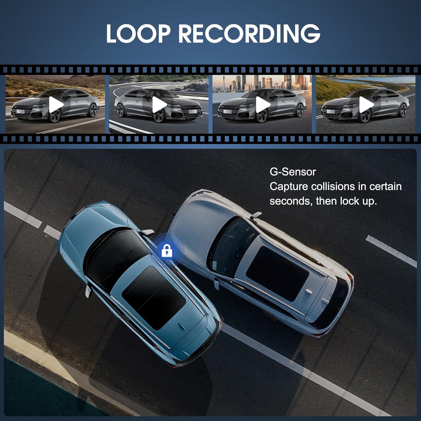 Wireless Portable CarPlay Screen，8.1" Portable Touchscreen Car Stereo with 2K Dash Cam/Carplay & Android Auto，1080P Backup Camera，GPS Navigation，Voice Control，Loop Recording，Mirror Link