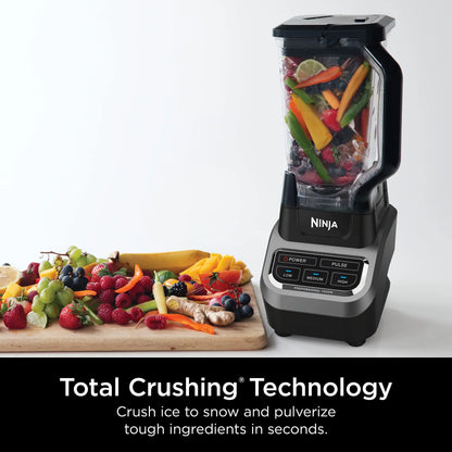 Ninja Professional Blender 1000W, Total Crushing Technology- Smoothies, Ice Crushing & Frozen Fruit, Full-Size Countertop Blender, 72-oz. Pitcher, Black & Grey, BL610 - Jlhbookstore.store