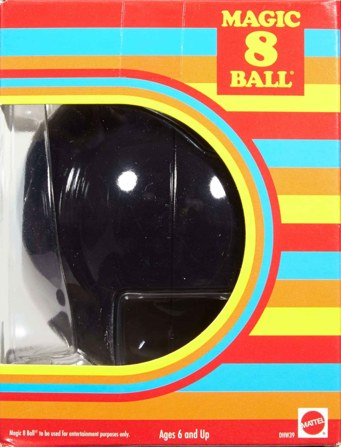 Mattel Games Magic 8 Ball Novelty Fortune-Telling Toy, Retro Look for Kids, Grown-Ups, Families, Parties & Travel (Amazon Exclusive)