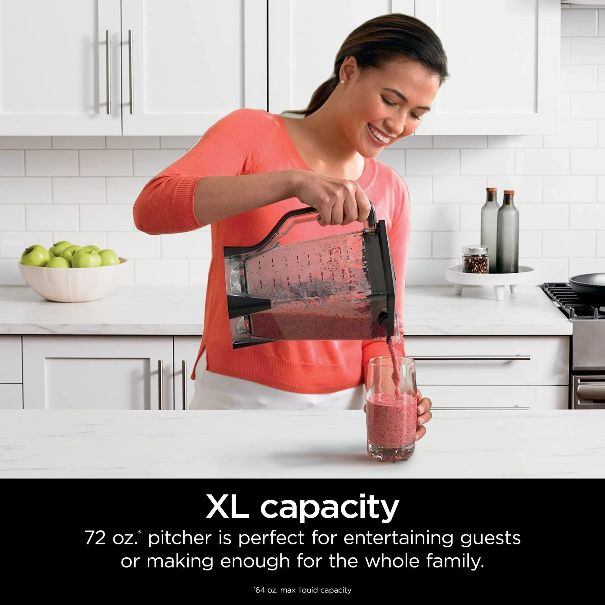 Ninja Professional Blender 1000W, Total Crushing Technology- Smoothies, Ice Crushing & Frozen Fruit, Full-Size Countertop Blender, 72-oz. Pitcher, Black & Grey, BL610 - Jlhbookstore.store