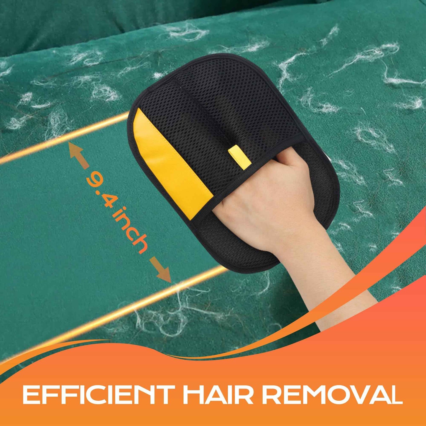 2 PCS Pet Hair Removal Glove - Electrostatic Magic Brush Pet Hair Remover Tool, Grooming Gloves for Dog and Cat， Reusable Fur Catch Glove for Couch,Furniture,Car,Carpet