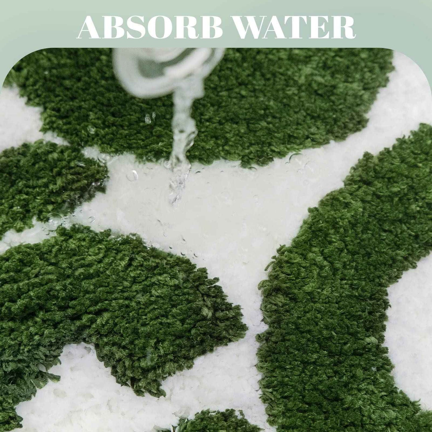 You Look Good Bath Mat Green Bathroom Rugs Funny Cute Bathroom Decor Preppy Small Cool Rug Non Slip Microfiber Washable Absorbent Shower Rug, 25”x21”…