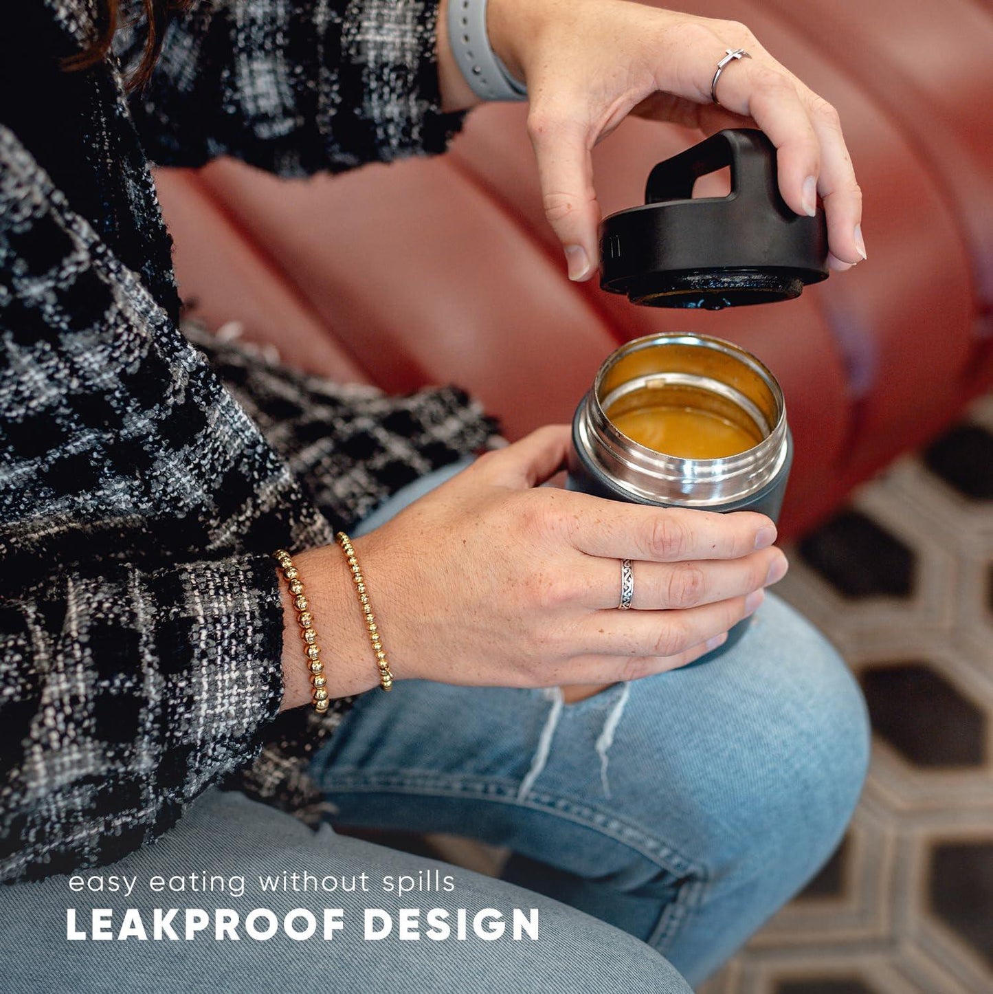 Simple Modern Food Jar for Hot Food | Reusable Stainless Steel Vacuum Insulated Leak Proof Lunch Storage for Smoothie Bowl, Soup, Oatmeal | Provision Collection | 16oz | Midnight Black jlhbookstore.store