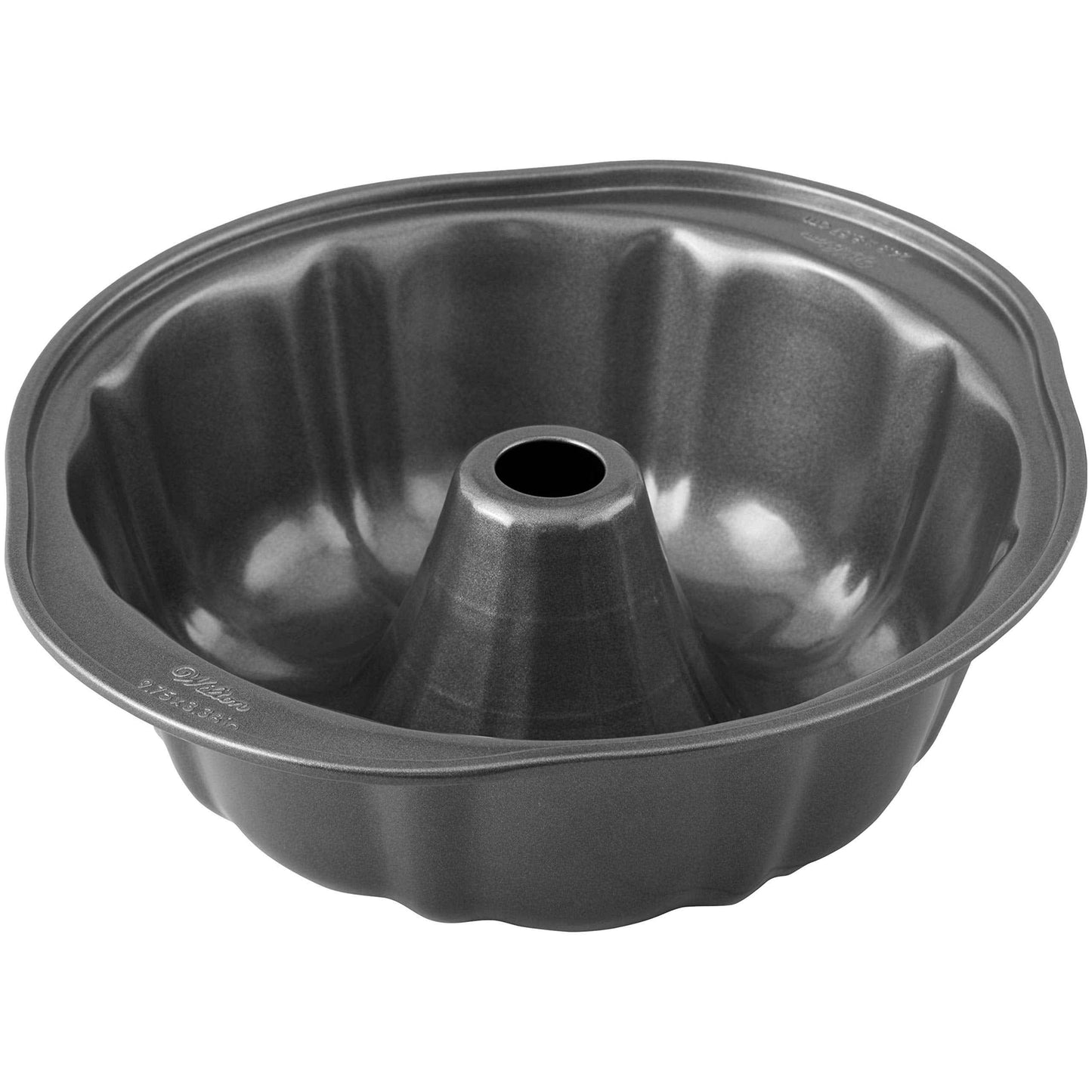 Wilton Gold Non-Stick 9.49 in Fluted Bundt Cake Pan, Stainless Steel Bakeware, Made without PFAS, Packaging May Vary