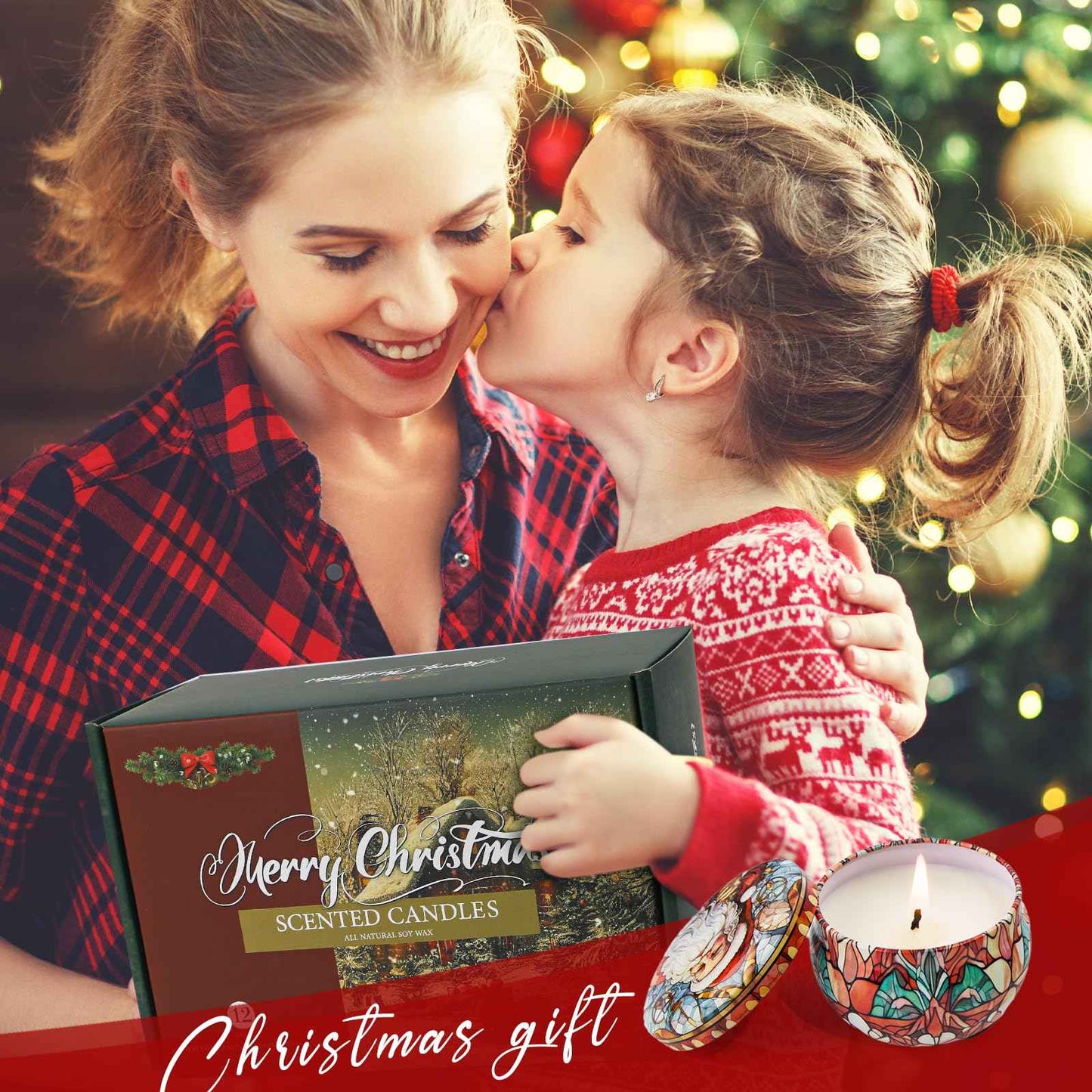 Scented Candles Gift Set,12 Pack Candles for Home Scented, 300 Hour Long Lasting Soy Wax Aromatherapy Candle Set, Birthday Gifts for Women with Gift Box