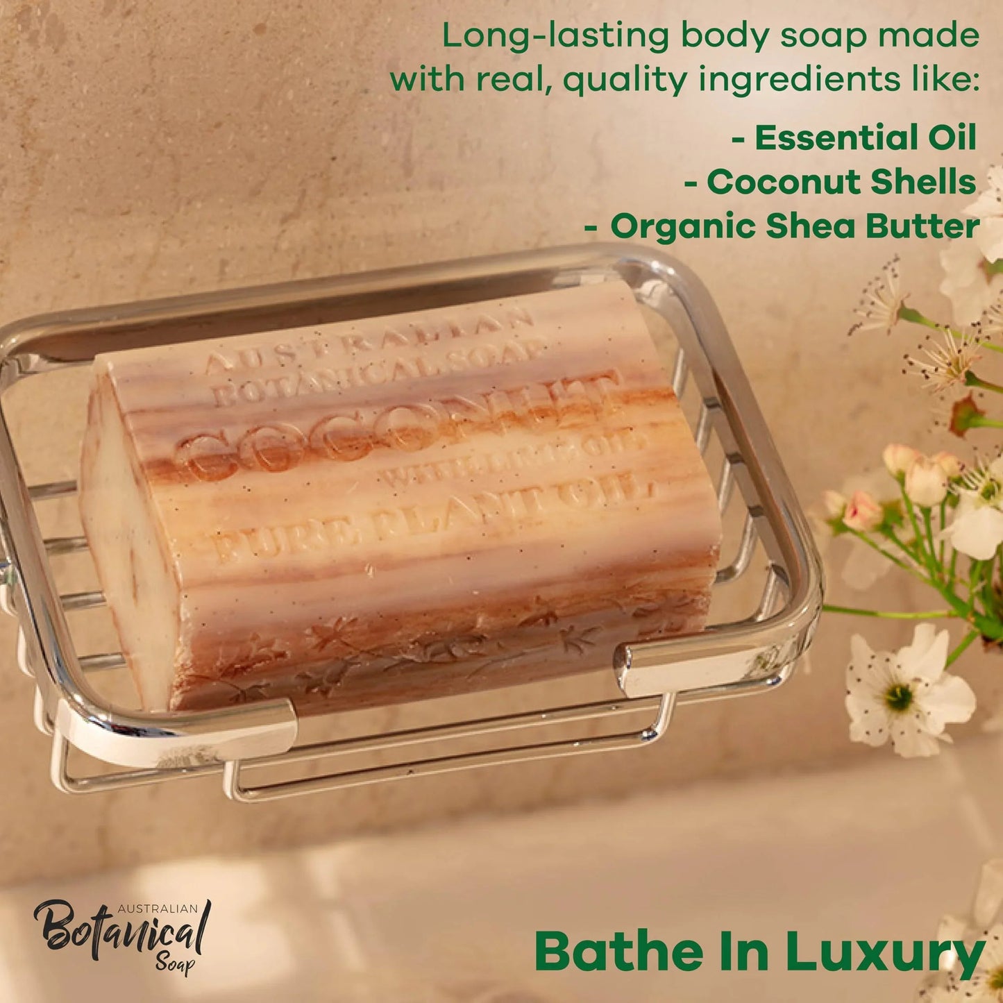 Australian Botanical Soap, 6.6 OZ, Triple Milled Bars with Pure Plant Oil, Natural Soap Base, Enriched with Organic Shea Butter, for Men, Women, All Skin Types, Variety Pack of 8, Packaging May Vary jlhbookstore.store