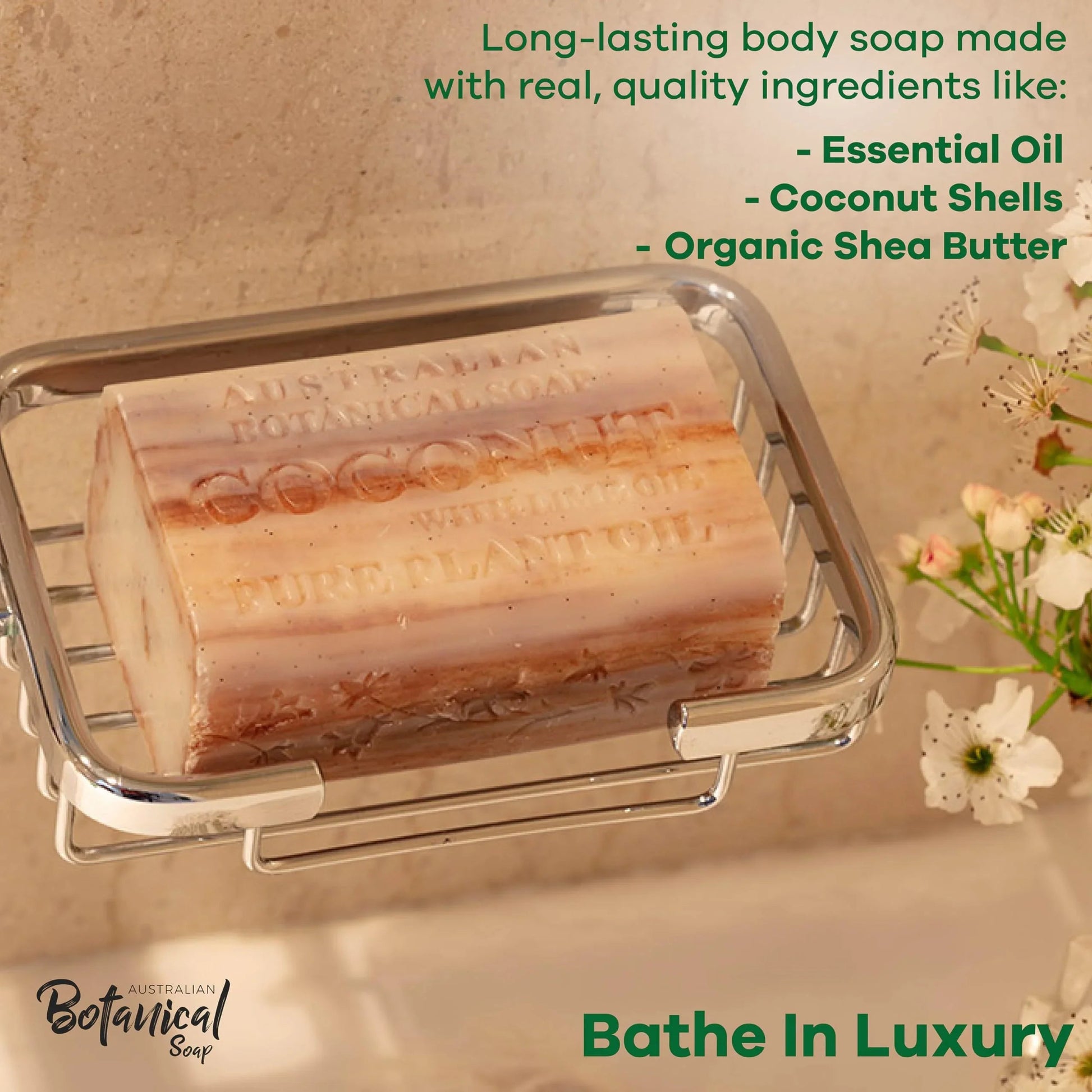 Australian Botanical Soap, 6.6 OZ, Triple Milled Bars with Pure Plant Oil, Natural Soap Base, Enriched with Organic Shea Butter, for Men, Women, All Skin Types, Variety Pack of 8, Packaging May Vary jlhbookstore.store