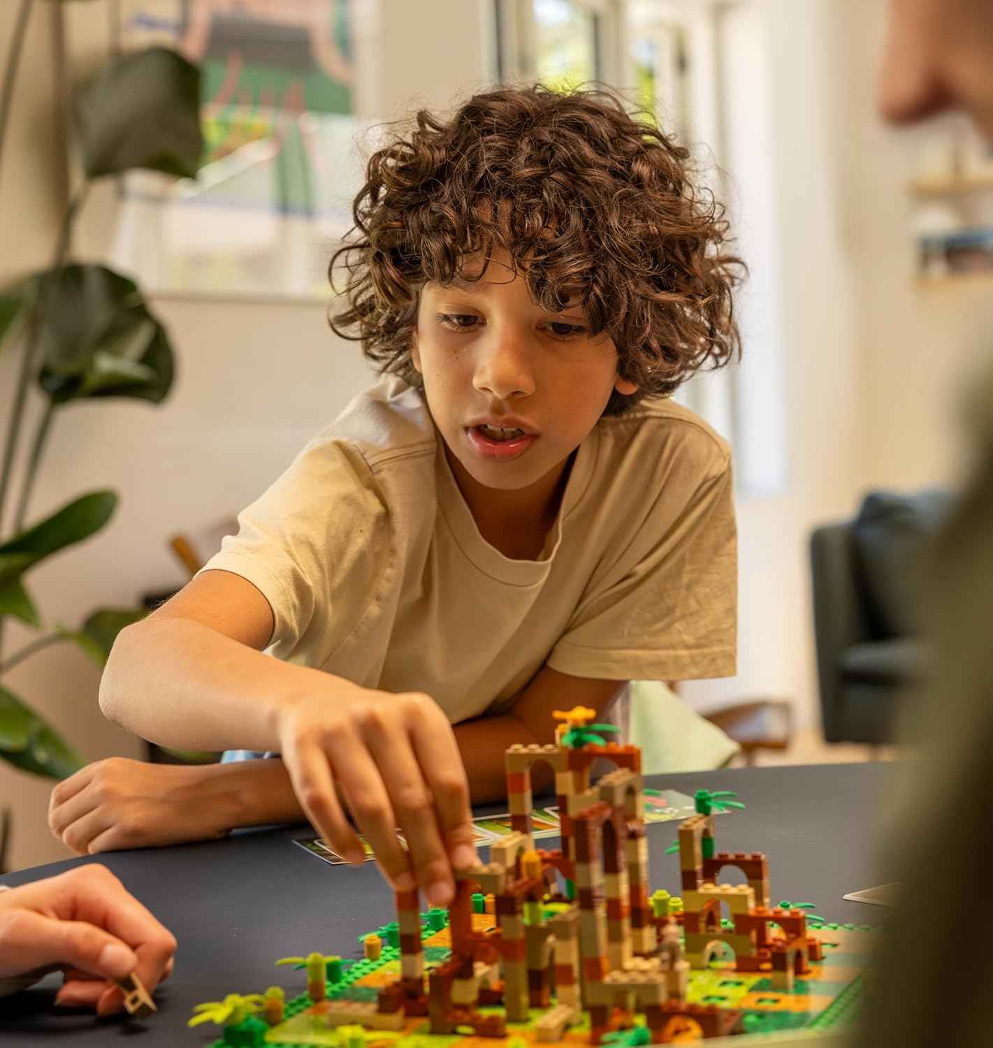 Dotted Games Monkey Palace: A Lego Board Game - Build Your Way to Victory Brick by Brick! Fun Family Brick-Building Game for Kids & Adults, Ages 10+, 2-4 Players, 45 Minute Playtime