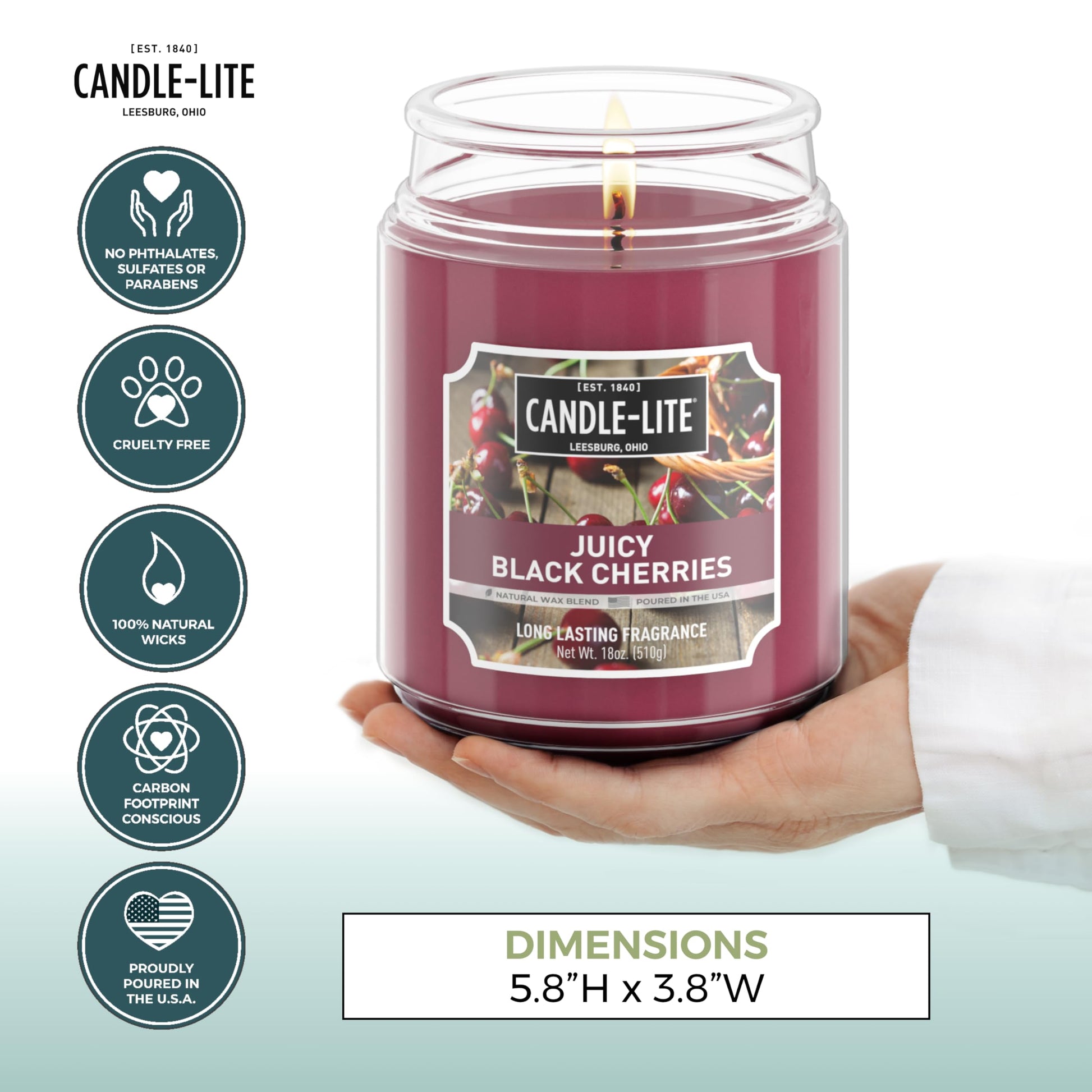 Candle-lite Fall Scented Candles, Creamy Vanilla Swirl, 18 oz Jar, Proudly Poured in The USA, Aromatherapy Candle, Single-Wick with 110 Hours of Burn Time, Perfect for Creating a Relaxing Ambiance jlhbookstore.store