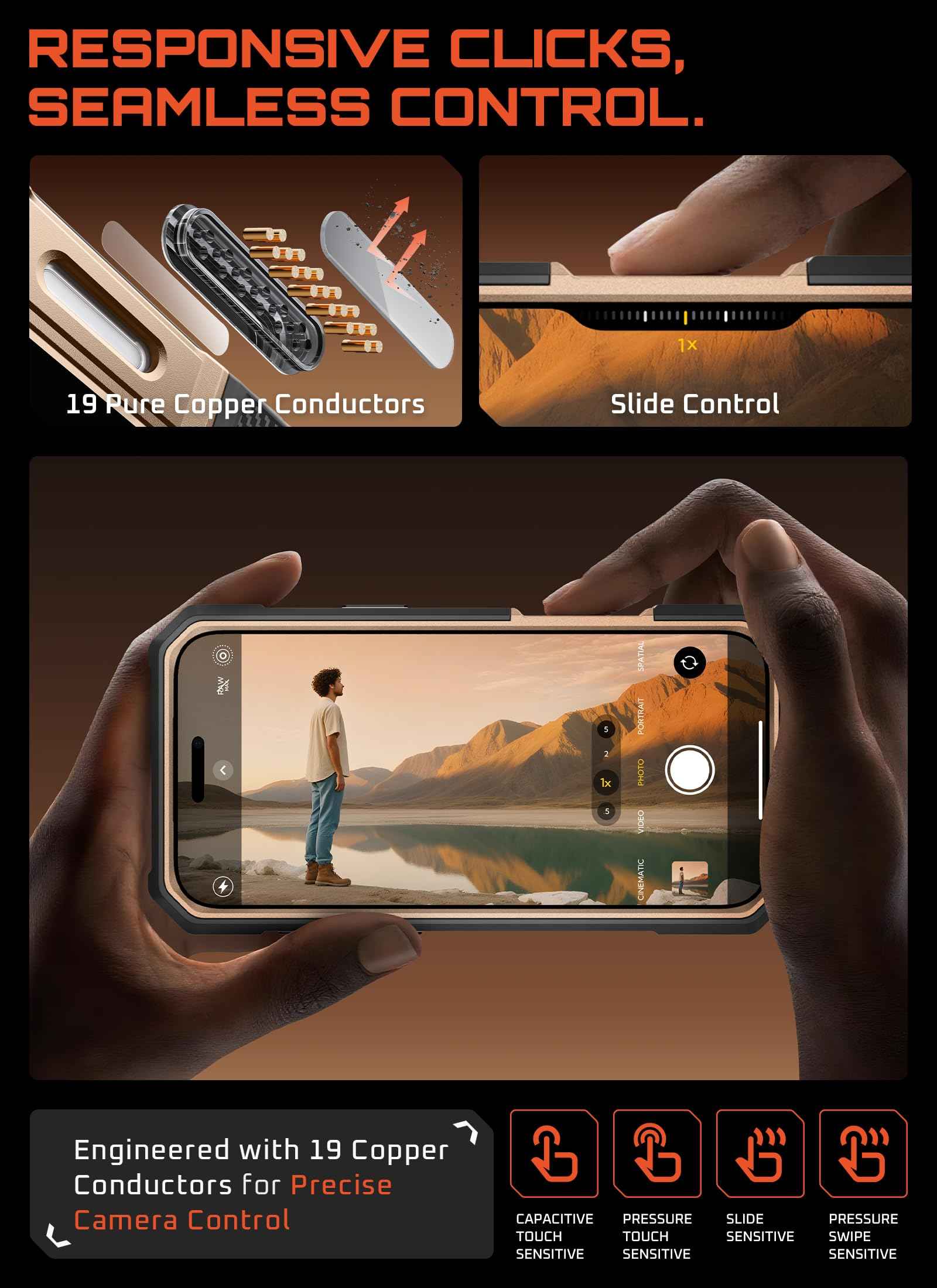 SUPCASE for iPhone 17 Pro Max Case (UBGrip Pro), [Built-in Tempered Glass Screen Protector & Stand] [Camera Control Cover] [Compatible with MagSafe] Full Body Heavy Duty Magnetic Phone Case, Coral