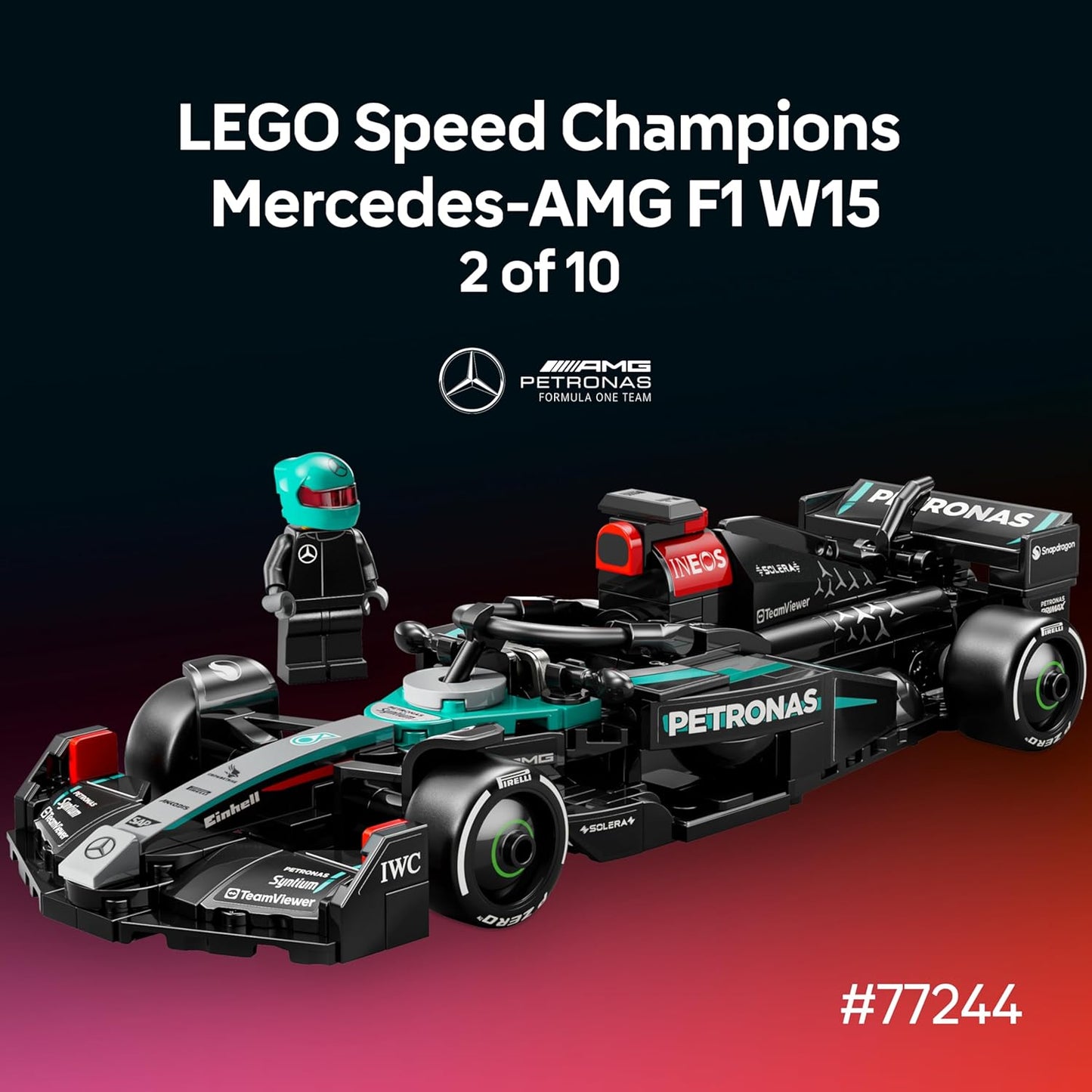 LEGO Speed Champions Ultimate Formula 1 Collector's Pack - Contains 10 Sets in 1 - Includes Exclusive Poster - Collectible F1 Model Car Kit - Gift for Christmas - 66802