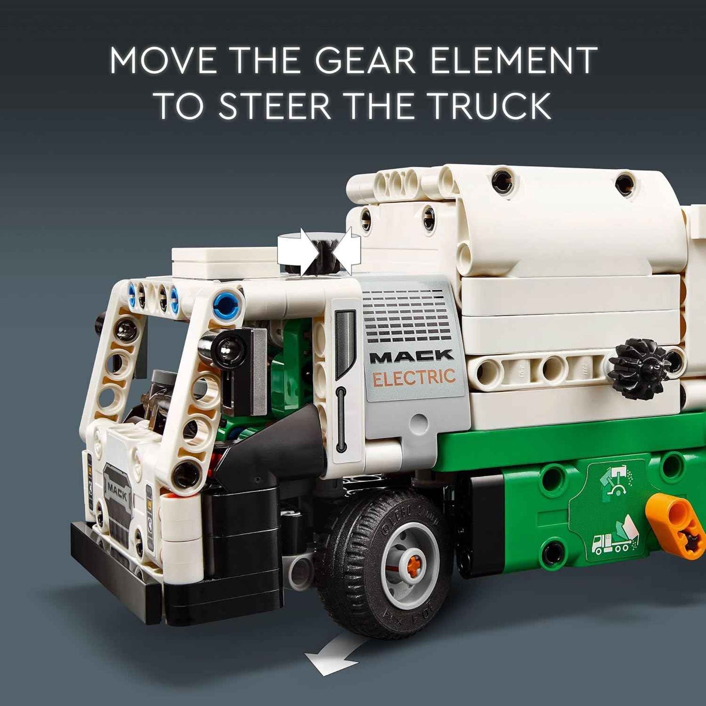 LEGO Technic Mack LR Electric Garbage Truck Toy, Buildable Kids Truck for Pretend Play, Great Gift for Boys, Girls and Kids Ages 8 and Up who Love Recycling Toys and Vehicles, 42167