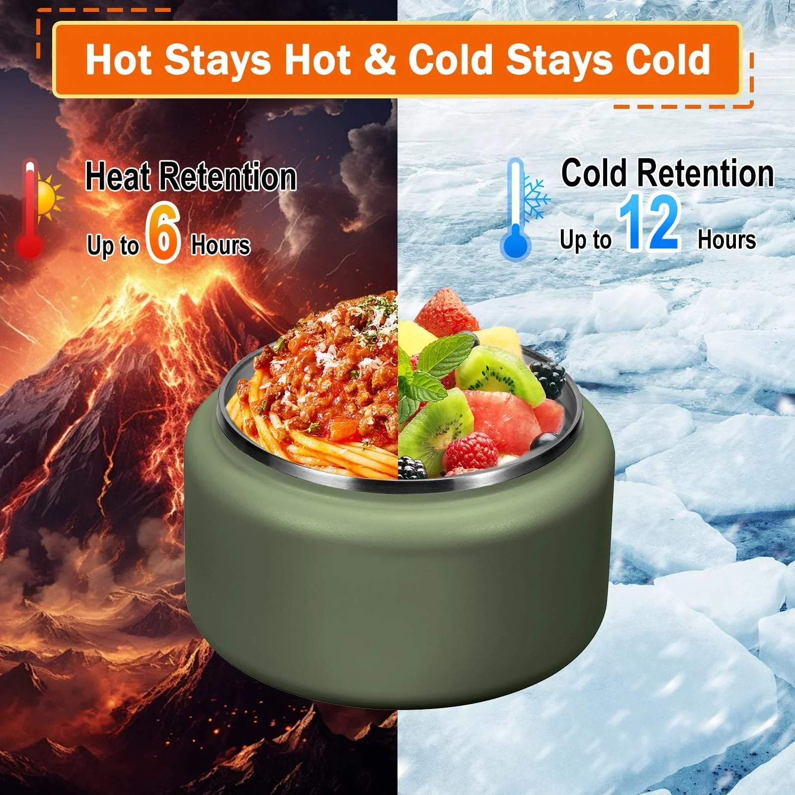 13.5oz Kids Jar for Hot Food, Insulated Vacuum Food Jar with Buckle Lid, Stainless Steel Wide Mouth Leak Proof Insulated Lunch Container for School Picnic Travel, Blue jlhbookstore.store