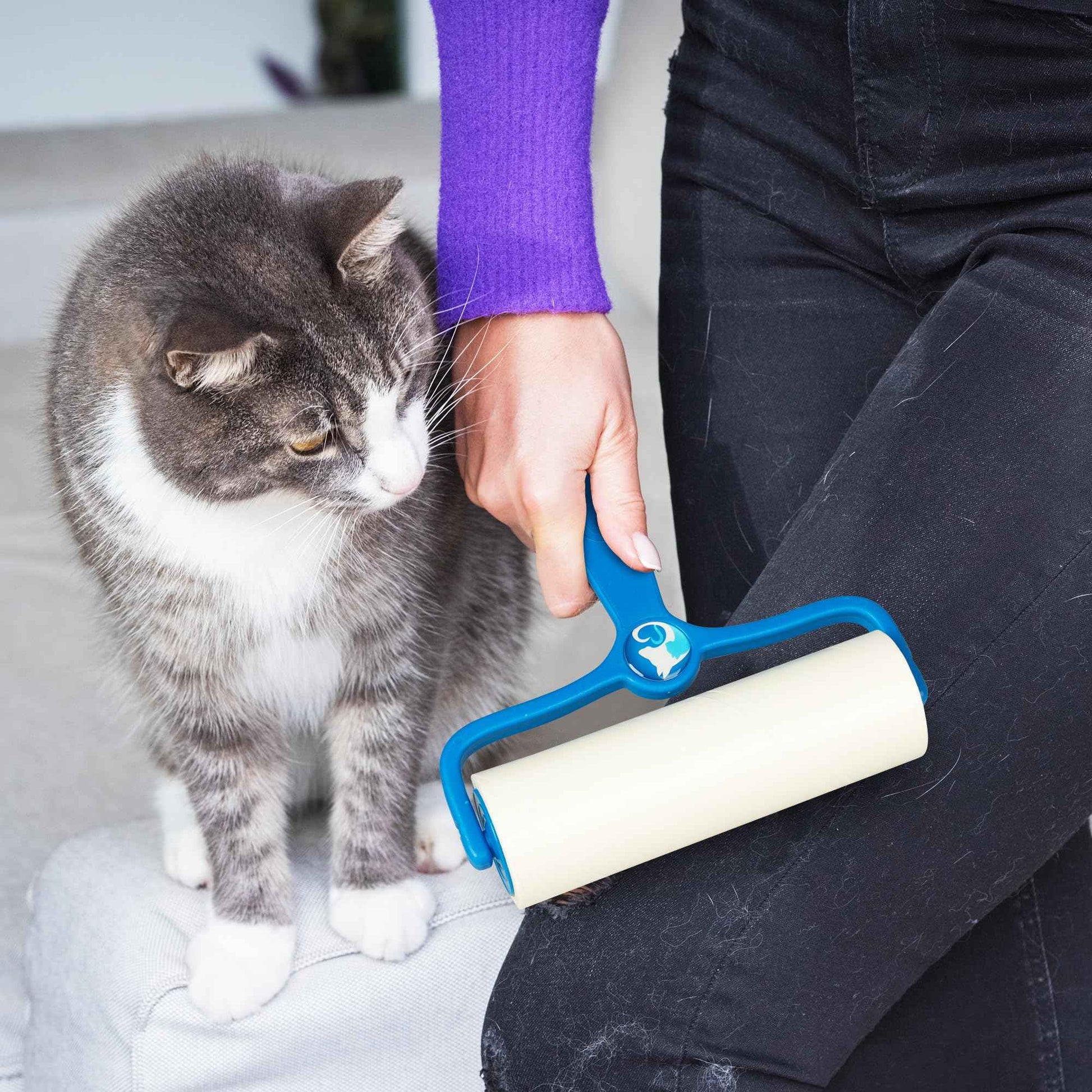 PetLovers Extra Sticky Lint Roller Mega Value Set 450 Sheets for Pet Hair Removal and Clothes, Dog and Cat Lint Remover 5 Pack