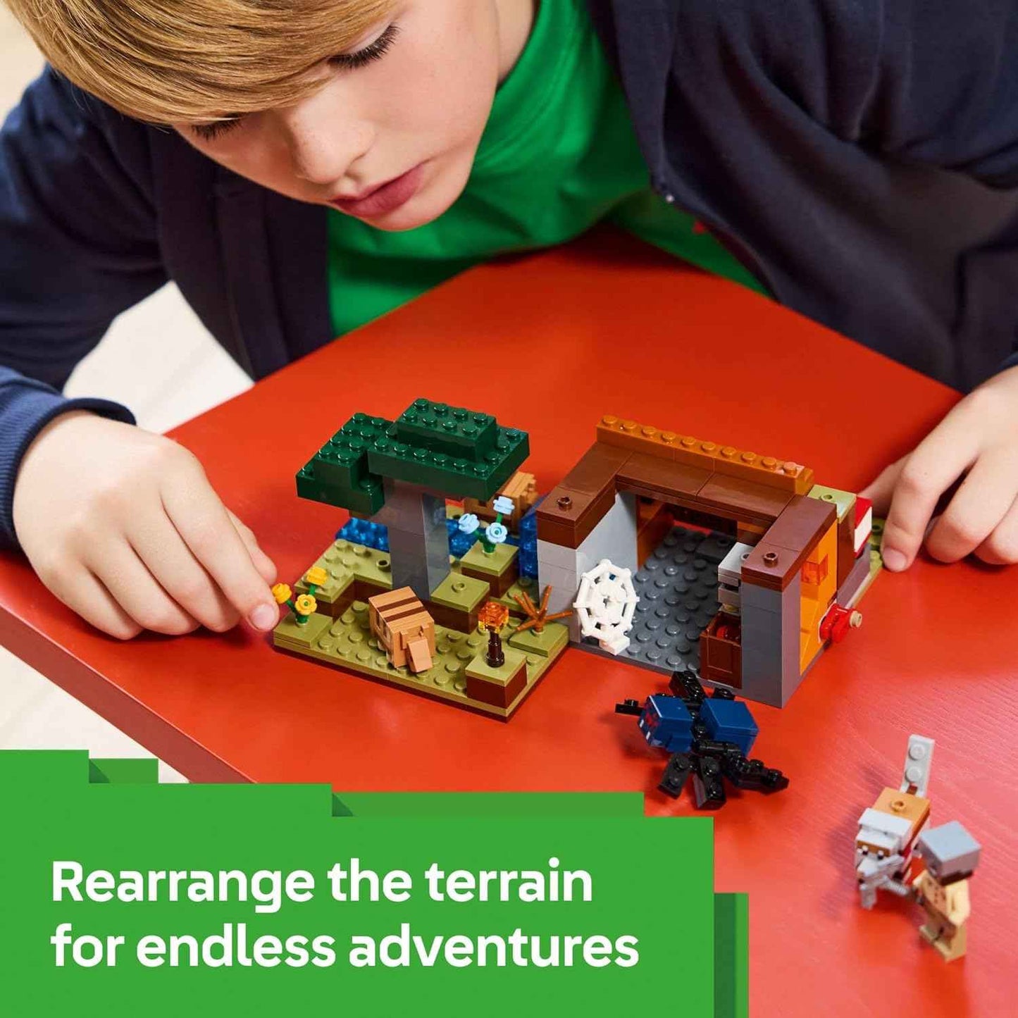 LEGO Minecraft The Armadillo Mine Expedition Toy Figures and Playset - Building Minecraft Toy for Kids, Boys and Girls, Ages 8+ - with Gaming Figures for Pretend Play - Gift Idea for Birthdays - 21269