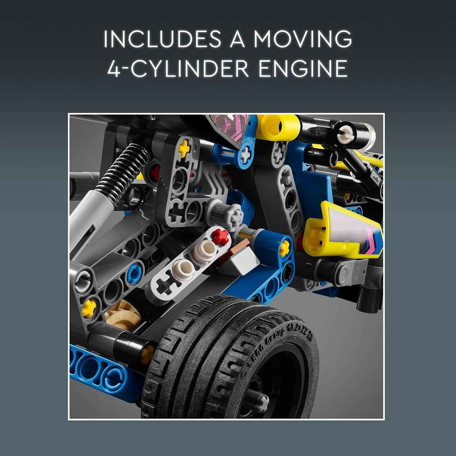 LEGO Technic Off-Road Race Buggy Buildable Car Toy, Cool Toy for 8 Year Old Boys, Girls and Kids who Love Rally Contests, Race Car Featuring Moving 4-Cylinder Engine and Working Suspension, 42164