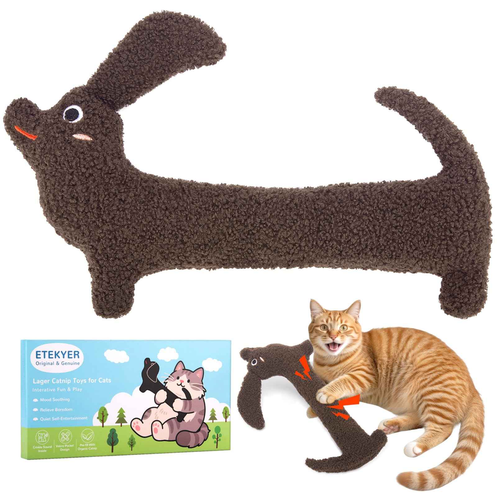 Catnip Cat Toys, Safe Teeth Cleaning Cat Nip Toys for Indoor Kitten Kitty,Interactive Plush Cat Chew Kicker Toys, 5 Pack, Vegetable Shape