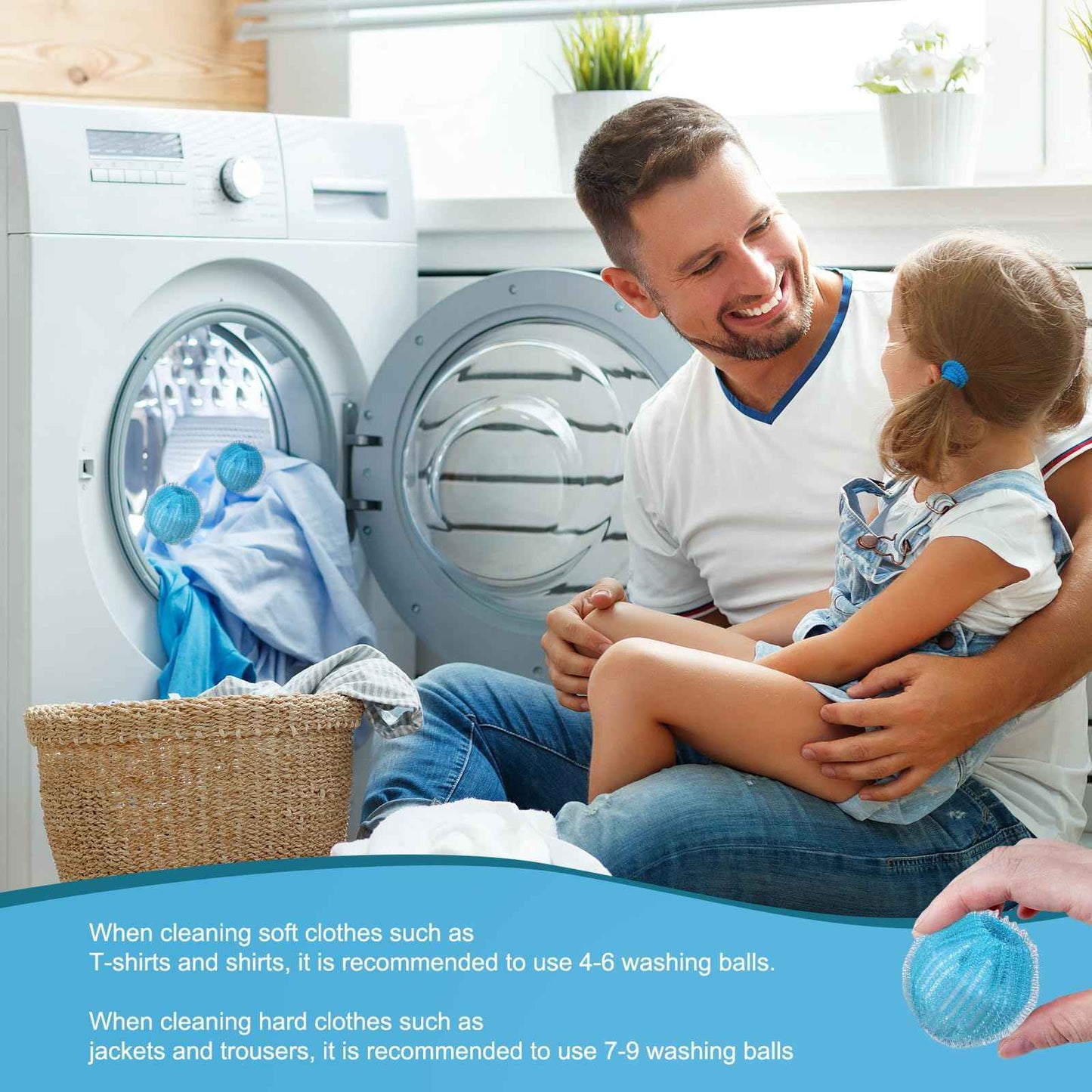 12 PCS Pet Hair Remover for Laundry, Reusable Dog & Cat Hair Remover for Laundry, Laundry Pet Hair Catcher for Clothes, Bedding, Won’t Damage Fabrics (Blue)