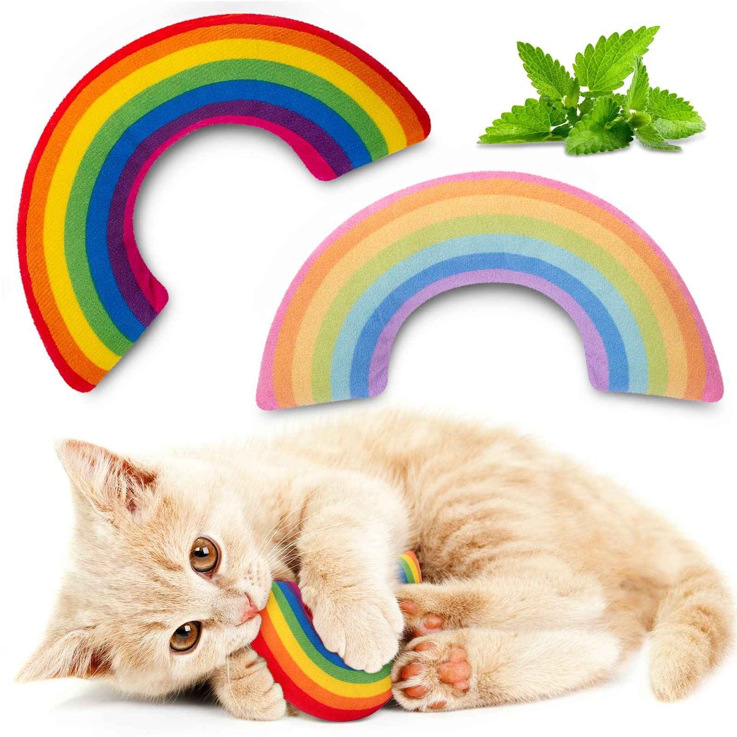 Catnip Cat Toys, Safe Teeth Cleaning Cat Nip Toys for Indoor Kitten Kitty,Interactive Plush Cat Chew Kicker Toys, 5 Pack, Vegetable Shape