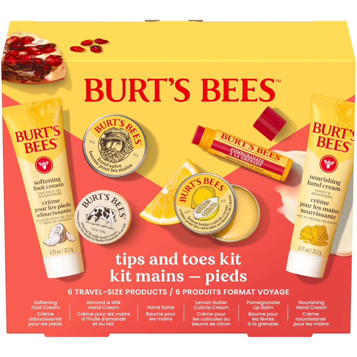 Burt's Bees Christmas Gifts, 3 Body Skincare Stocking Stuffers, Hand Repair Set, 3 Hand Creams plus Gloves - Almond Milk Hand Cream, Lemon Butter Cuticle Cream, Shea Butter Hand Repair Cream