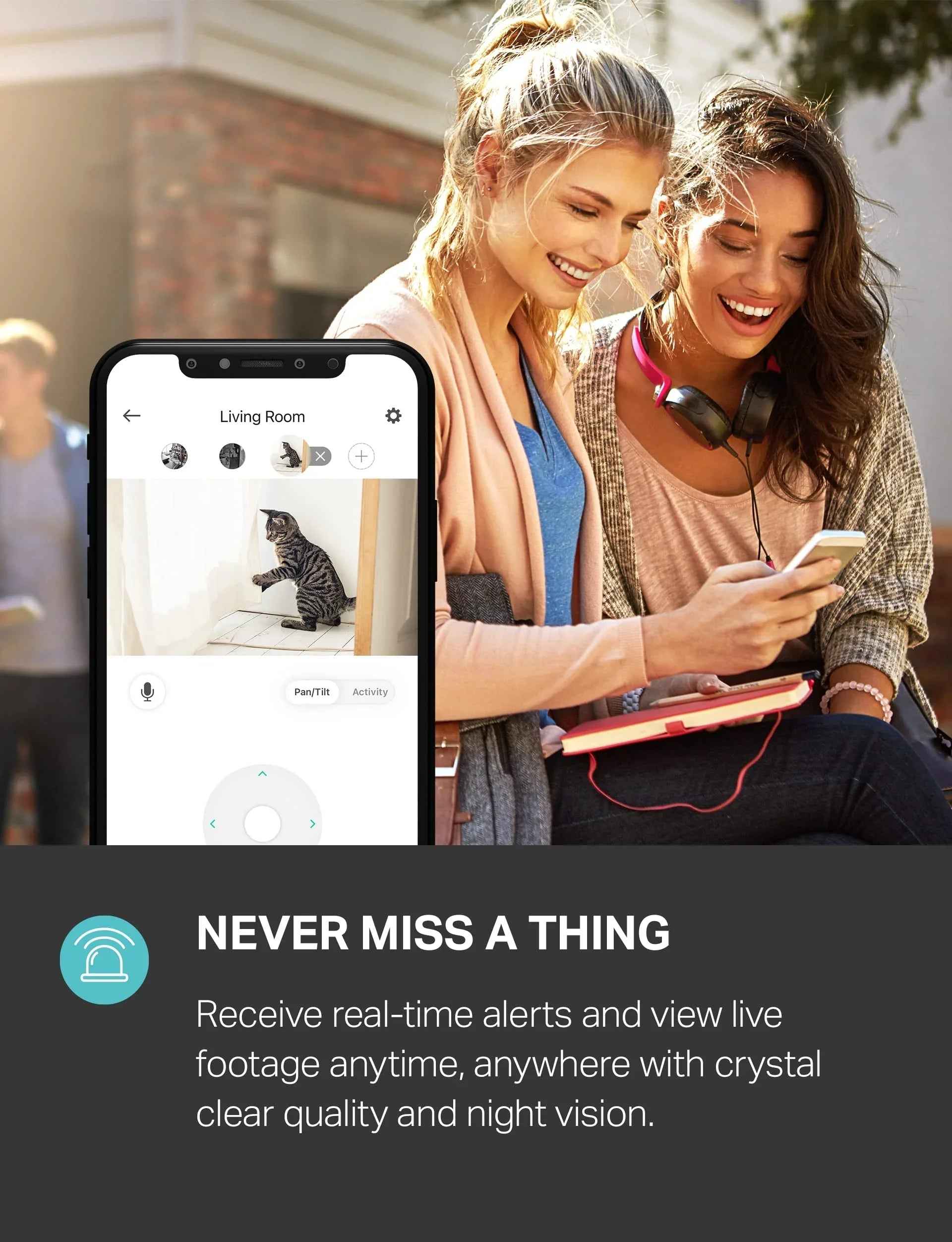 Kasa Indoor Pan/Tilt Smart Security Camera, 1080p HD Dog-Camera,2.4GHz with Night Vision,Motion Detection for Baby and Pet Monitor, Cloud & SD Card Storage, Works with Alexa& Google Home (EC70), White