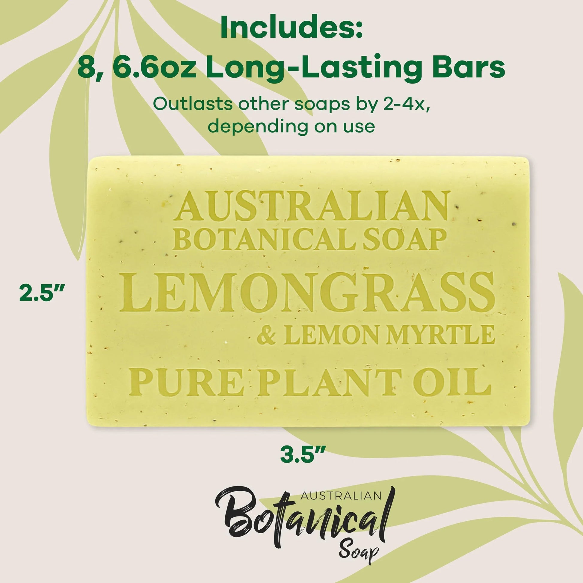 Australian Botanical Soap, 6.6 OZ, Triple Milled Bars with Pure Plant Oil, Natural Soap Base, Enriched with Organic Shea Butter, for Men, Women, All Skin Types, Variety Pack of 8, Packaging May Vary - Jlhbookstore.store
