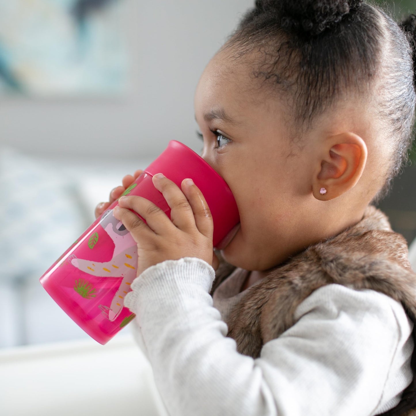 Dr. Brown's Polypropylene (PP) Milestones Cheers 360 Sippy Training Cups for Babies and Toddlers - Blue/Green - 10oz - 2-Pack - 9m+