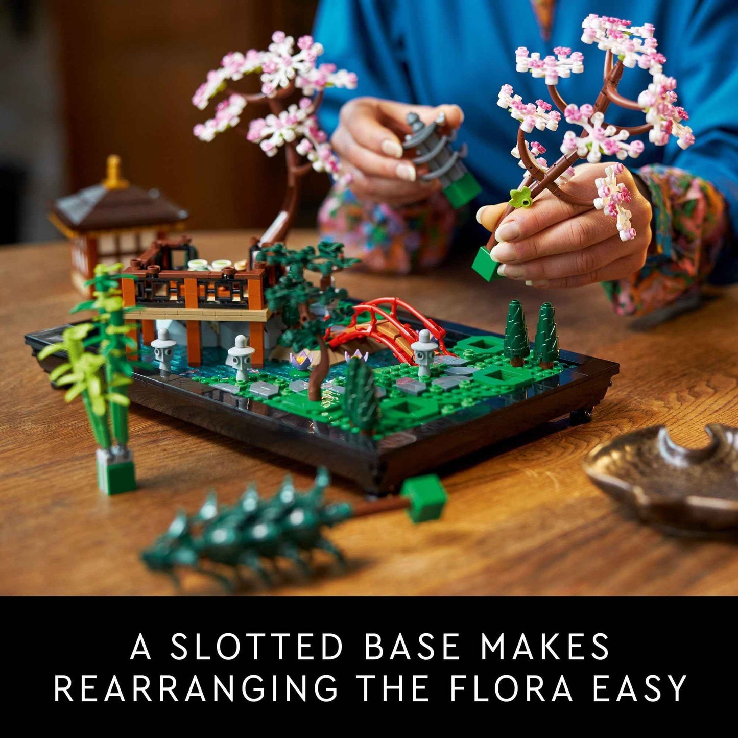 LEGO Icons Tranquil Garden Building Set - Detailed Japanese Zen Garden DIY Kit for Adults, Ages 18+ - Gift for Birthday - Building Block Set for Home Decor - 10315