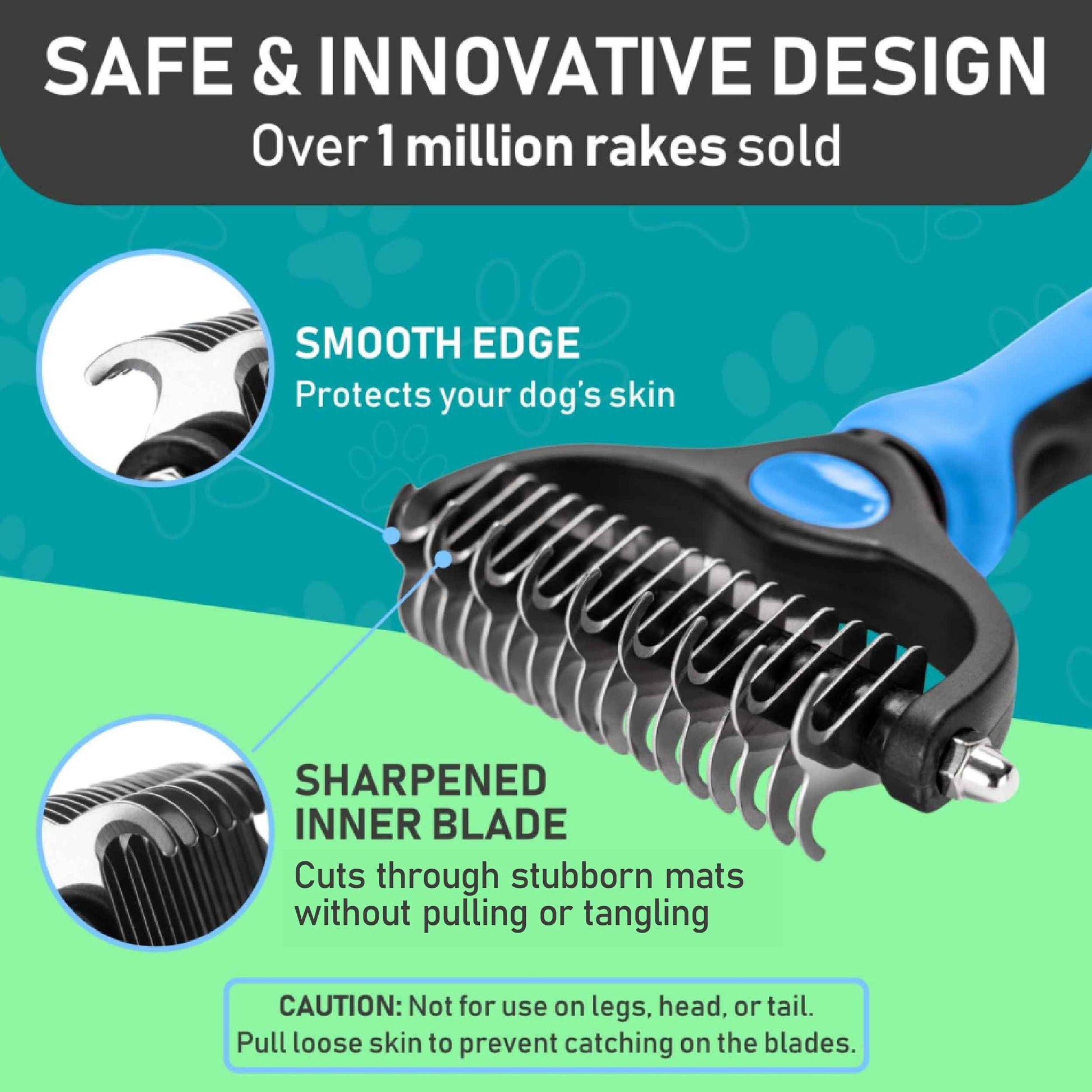 Maxpower Planet Pet Grooming Brush - Double Sided Shedding and Dematting Undercoat Rake Comb for Dogs and Cats,Extra Wide (B1 - Rake, Gloves & Comb, Large)