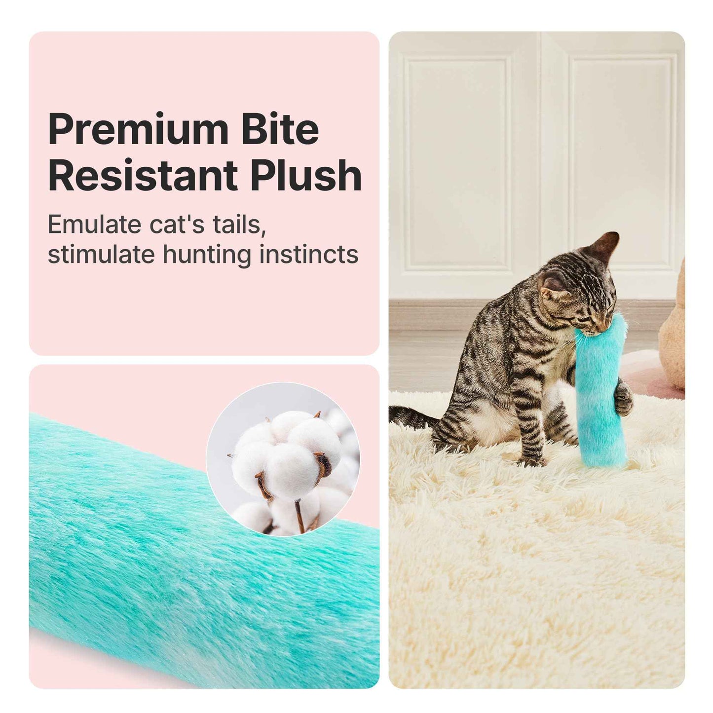Potaroma Cat Toys Pillows, 3 Pack, Soft and Durable Crinkle Sound with Catnip Inside, Interactive Indoor Kitten Kicker, Promotes Kitty Exercise