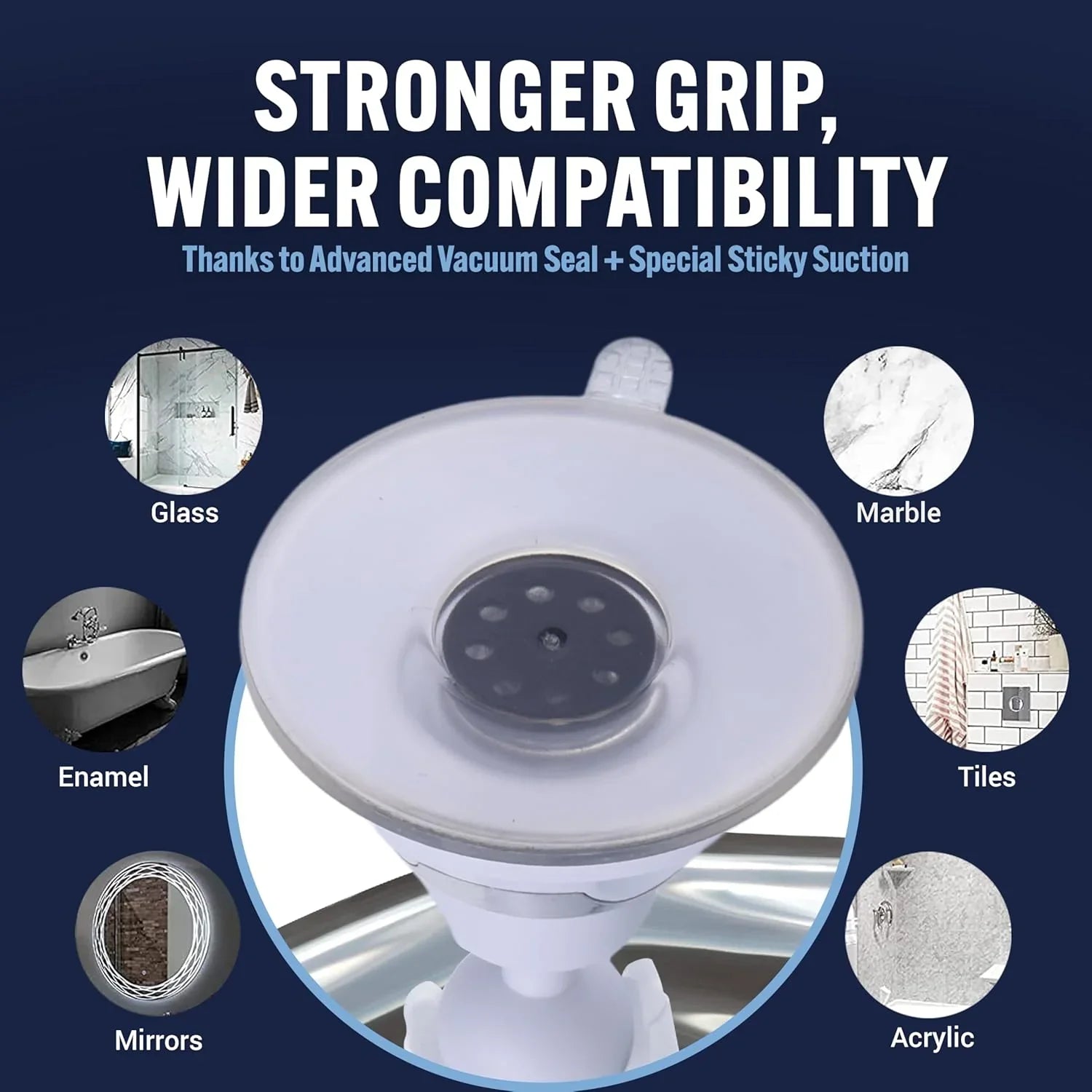 MIRRORVANA Fogless Shower Mirror for Shaving with Upgraded Suction, Anti Fog Shatterproof Surface and 360° Swivel, No Magnification, 6.3" x 6.3" (Chrome) - Jlhbookstore.store