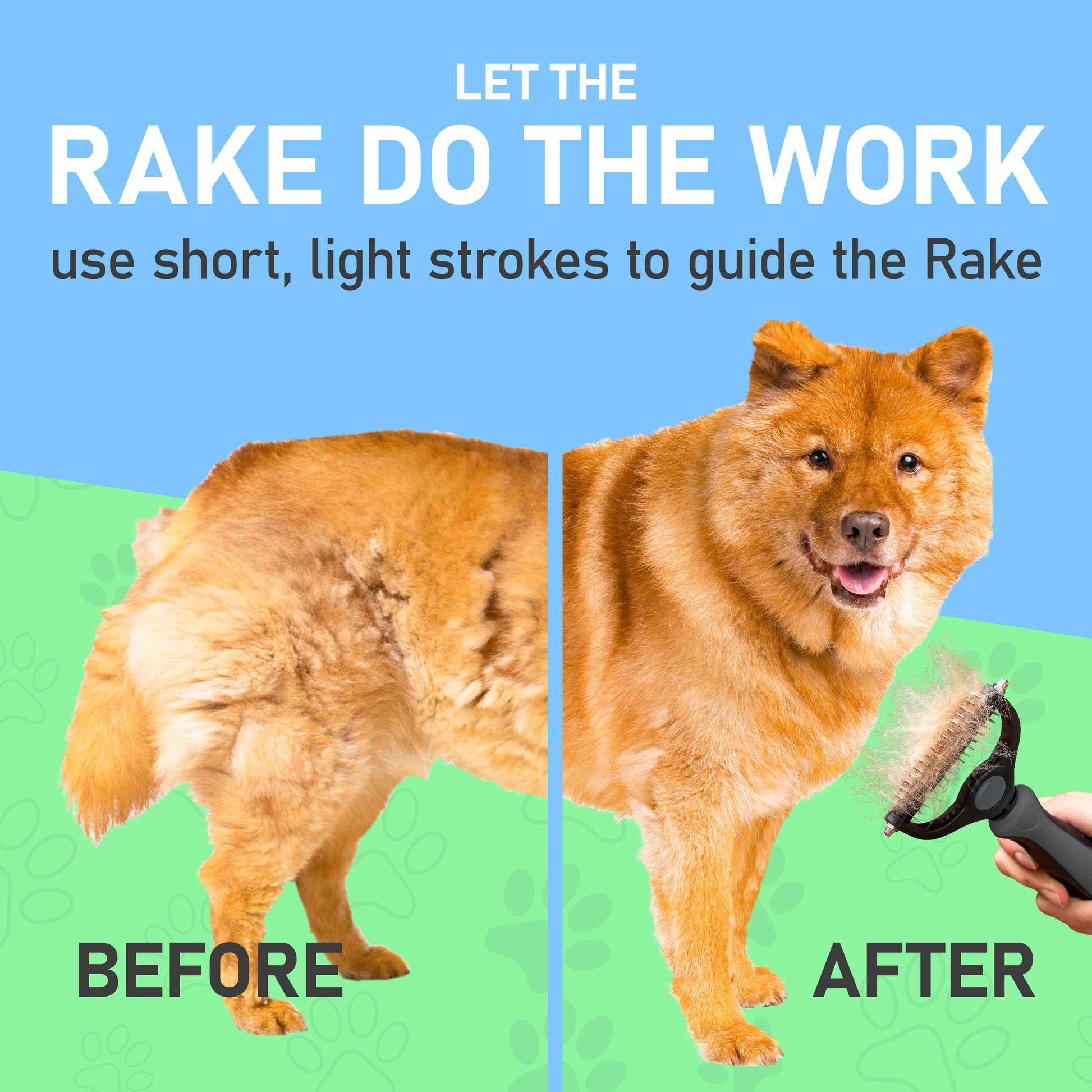 Maxpower Planet Pet Grooming Brush - Double Sided Shedding and Dematting Undercoat Rake Comb for Dogs and Cats,Extra Wide (B1 - Rake, Gloves & Comb, Large)