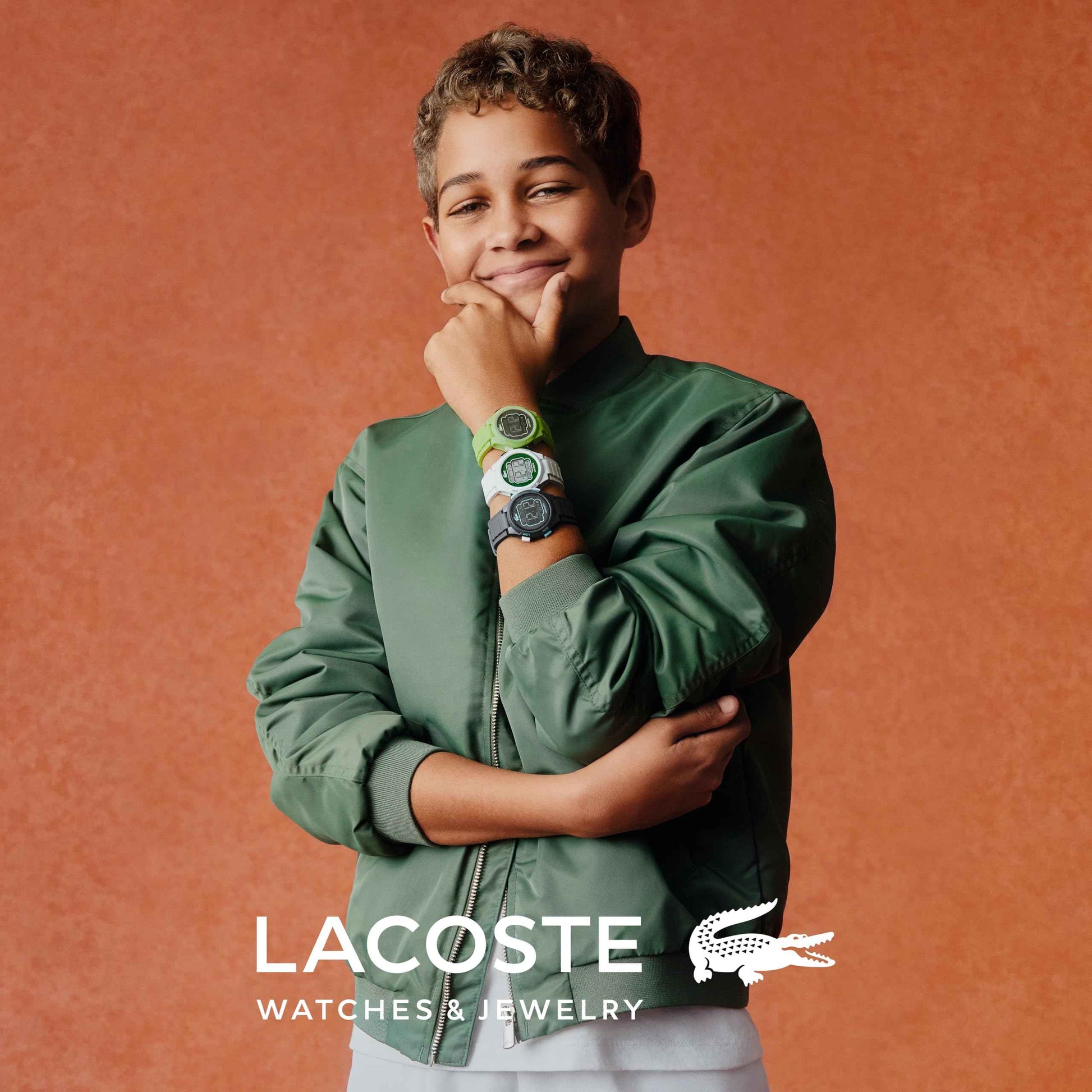 Lacoste LC33 Kids and Teens Digital Watch – 34mm Case, Digital Display with Day/Date, Alarm, Stopwatch, Countdown Timer and Backlight, Fun and Modern Design