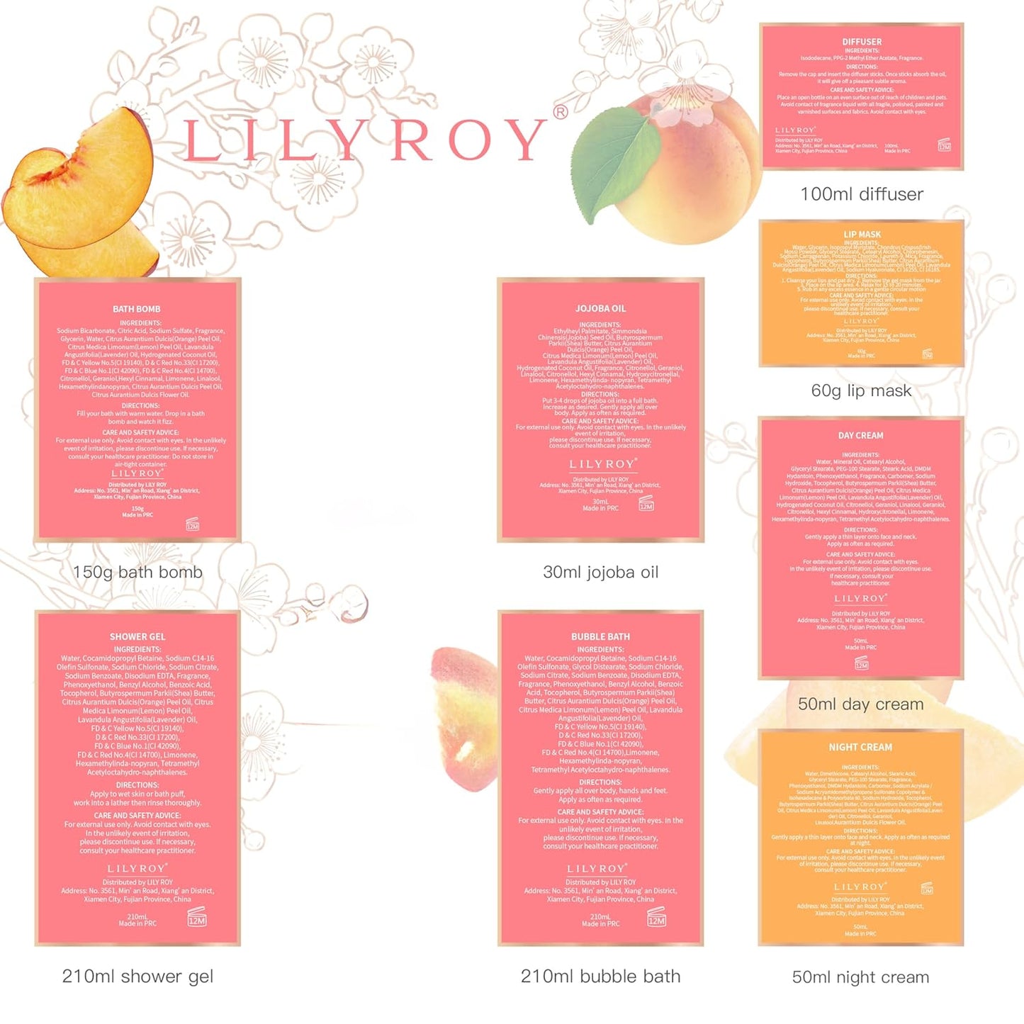 25Pcs Christmas Gifts for Women - Luxury Bath and Body Spa Gift Basket for Women with Necklace | Relaxing Care Kit Valentine's Mothers Day Gifts for Mom Gift Baskets for Anniversary or Bridal Shower