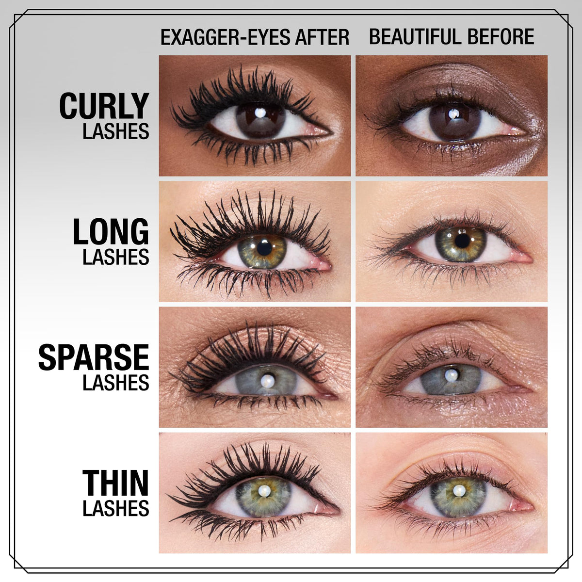 Charlotte Tilbury Exagger-Eyes Volume & Length Mascara, Exagger-Black