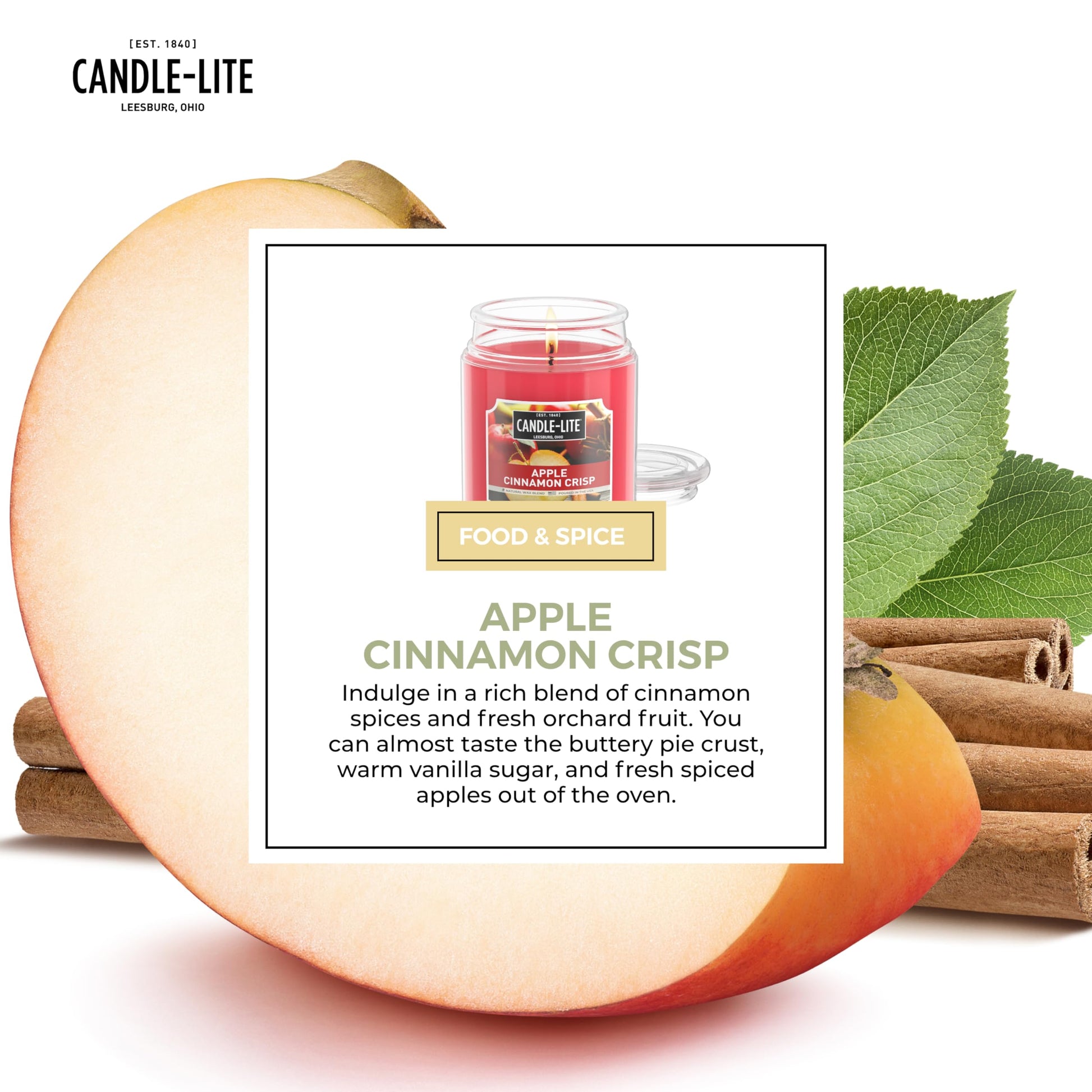 Candle-lite Fall Scented Candles, Creamy Vanilla Swirl, 18 oz Jar, Proudly Poured in The USA, Aromatherapy Candle, Single-Wick with 110 Hours of Burn Time, Perfect for Creating a Relaxing Ambiance jlhbookstore.store