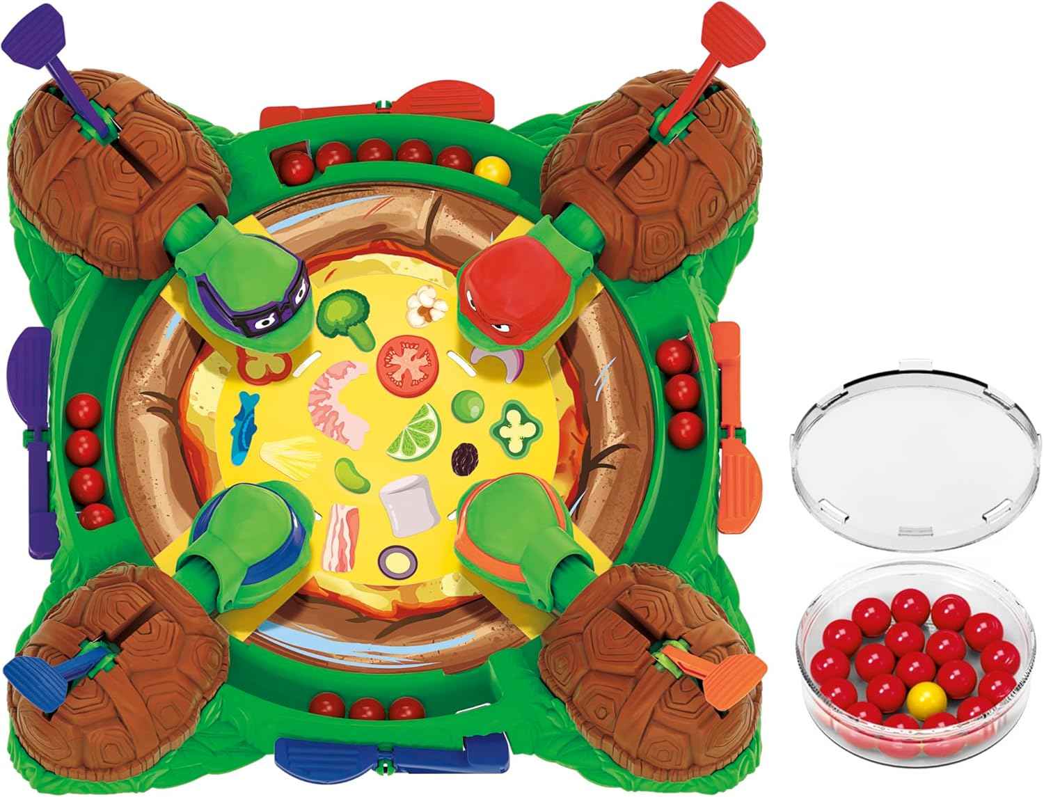 Hungry Hungry Hippos: Teenage Mutant Ninja Turtles Edition Game | Ages 4 and Up | 2 to 4 Players | Kids Board Games | Gifts for Preschoolers (Amazon Exclusive)