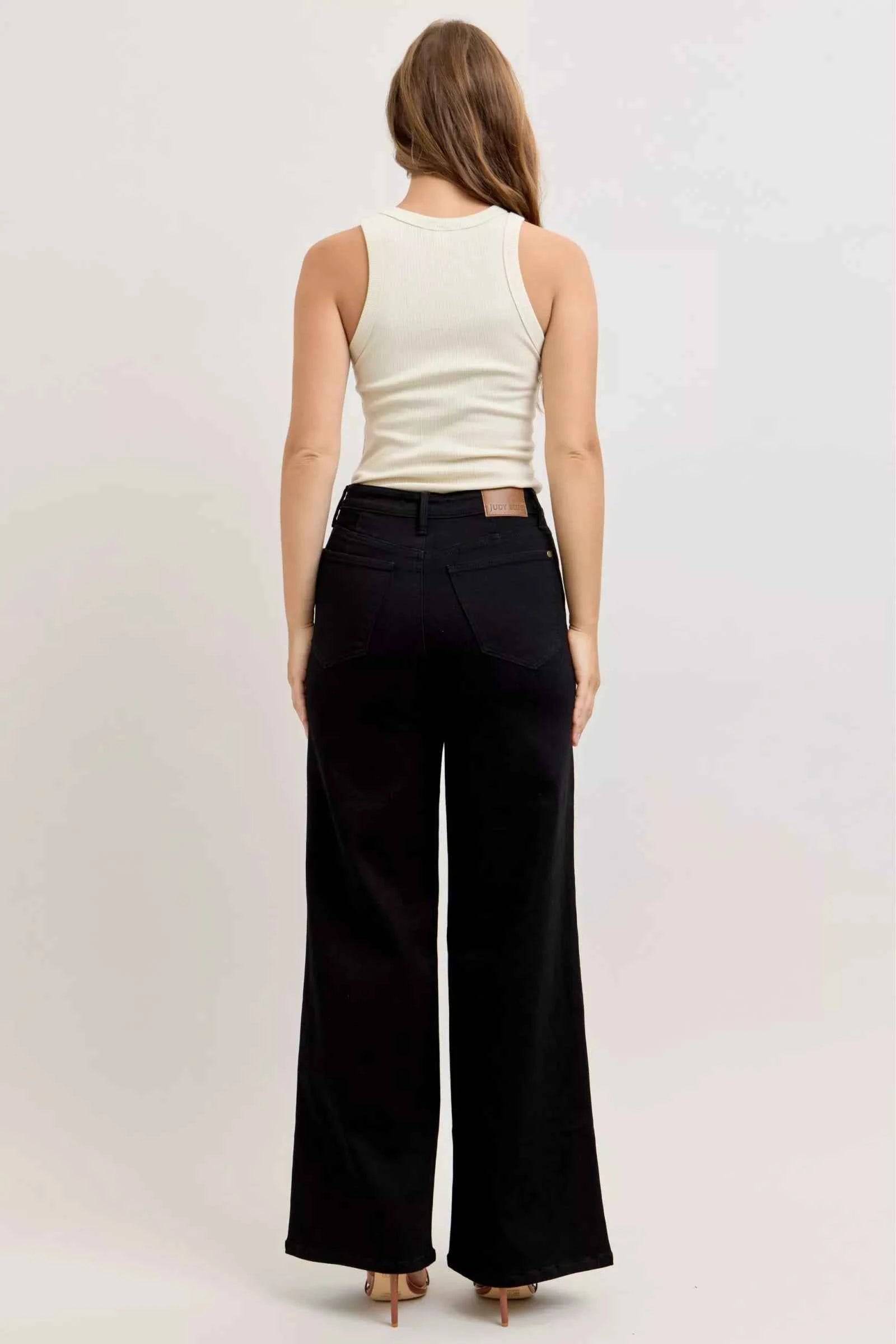 Judy Blue High-Waisted Wide Leg Jeans