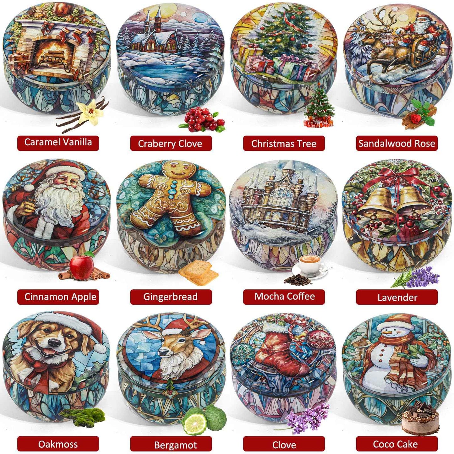 Scented Candles Gift Set,12 Pack Candles for Home Scented, 300 Hour Long Lasting Soy Wax Aromatherapy Candle Set, Birthday Gifts for Women with Gift Box