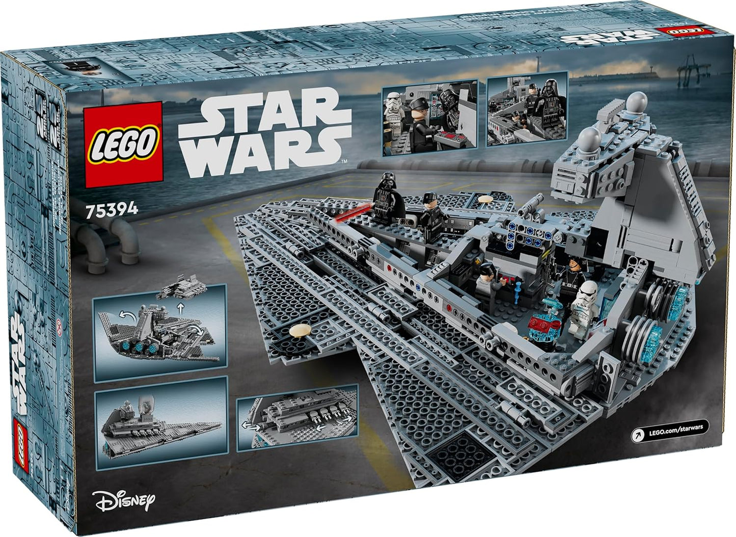 LEGO Star Wars Imperial Star Destroyer Building Toys Set - Build & Display for Boys & Girls, Ages 10+ - Gift for Birthdays - Star Wars Darth Vader & 6 Minifigure Toys - 75394
