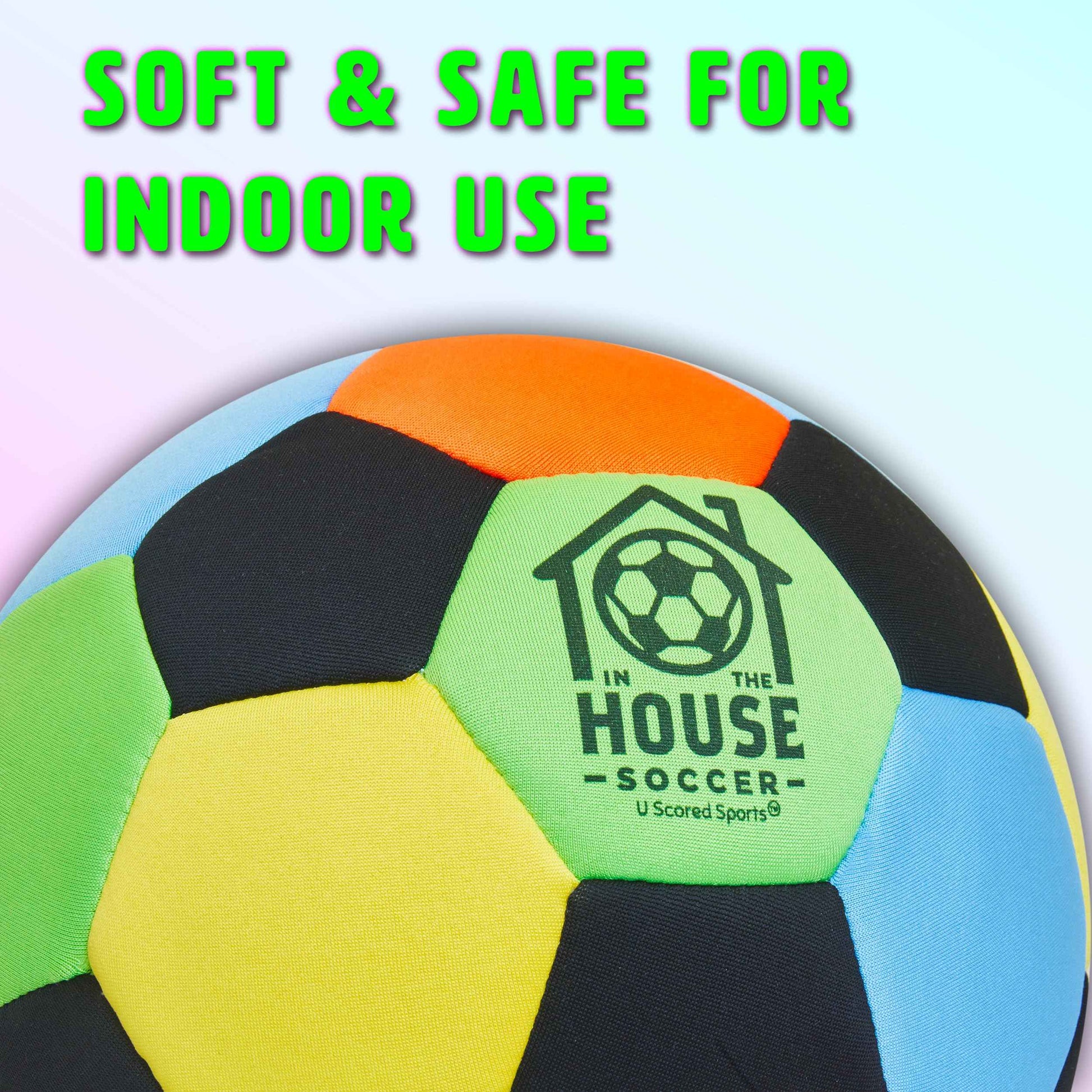 in The House Soccer Ball - Indoor Size 4 Padded Soccer Ball for Girls (Ages 3+), Boys (Ages 3+) & Adults - Bring Soccer Practice Home - Perfect for Juggling - Gift for Soccer Player