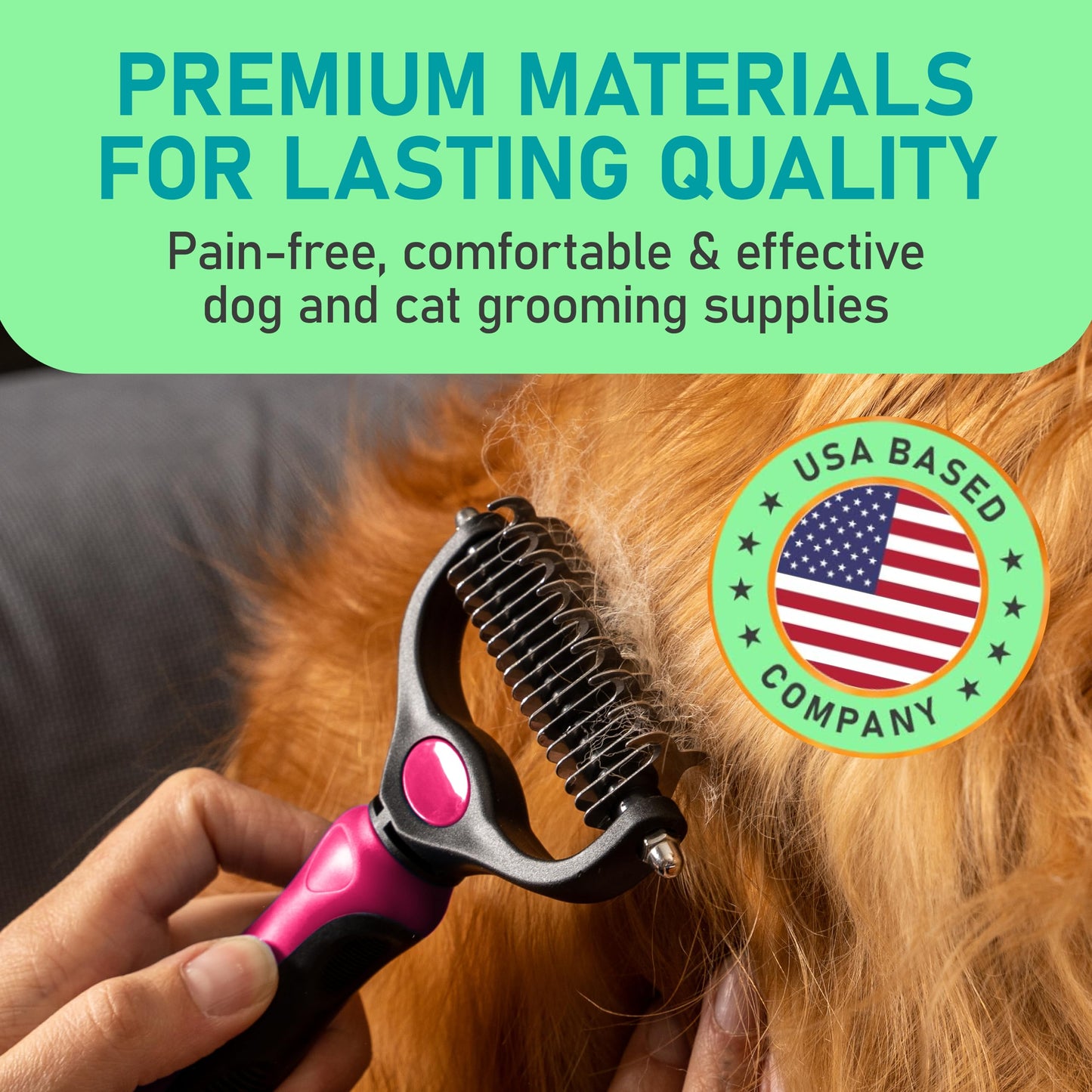 Maxpower Planet Pet Grooming Brush - Double Sided Shedding and Dematting Undercoat Rake Comb for Dogs and Cats,Extra Wide (B1 - Rake, Gloves & Comb, Large) jlhbookstore.store