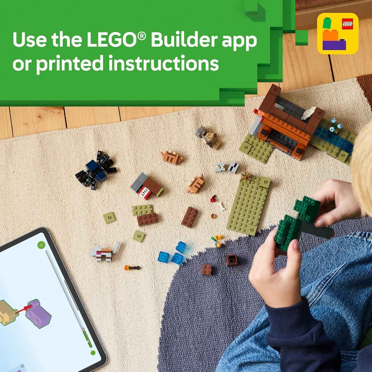 LEGO Minecraft The Armadillo Mine Expedition Toy Figures and Playset - Building Minecraft Toy for Kids, Boys and Girls, Ages 8+ - with Gaming Figures for Pretend Play - Gift Idea for Birthdays - 21269