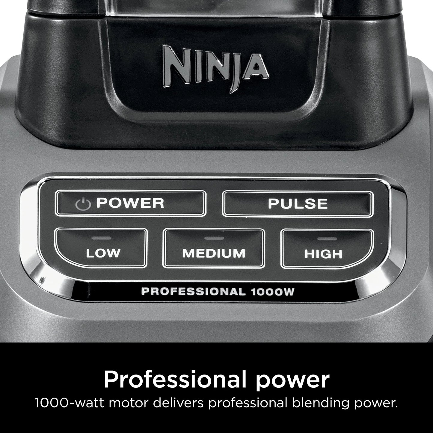 Ninja Professional Blender 1000W, Total Crushing Technology- Smoothies, Ice Crushing & Frozen Fruit, Full-Size Countertop Blender, 72-oz. Pitcher, Black & Grey, BL610 - Jlhbookstore.store