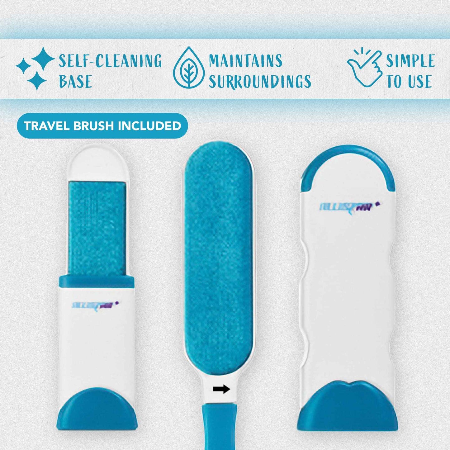 Pet Hair Remover, Lint Remover, Lint Brush for Clothes, Furniture, Carpets, Car Seats. Cat Hair Remover. Dog Hair Remover Laundry. Double-Sided. Reusable. Self-Cleaning Base. ALLISTAR (Forest Green)