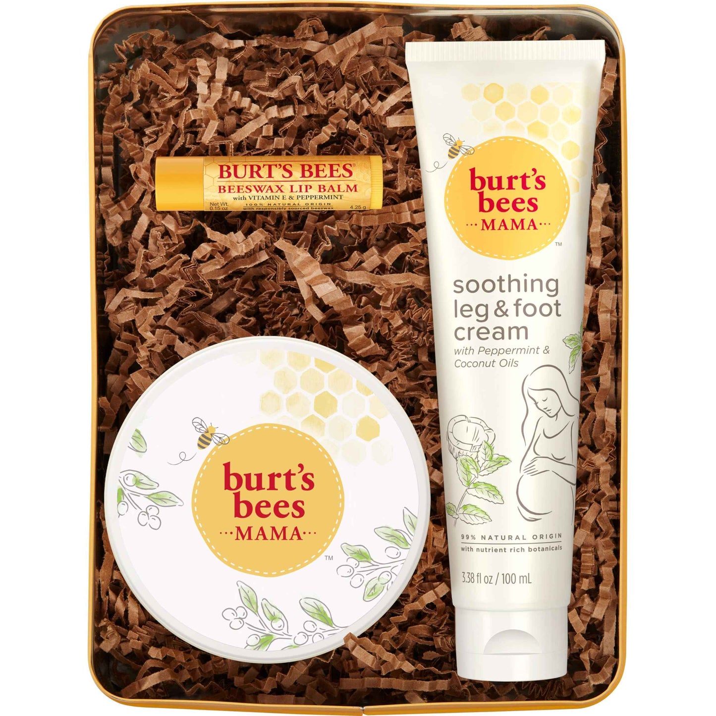 Burt's Bees Christmas Gifts, 3 Body Skincare Stocking Stuffers, Hand Repair Set, 3 Hand Creams plus Gloves - Almond Milk Hand Cream, Lemon Butter Cuticle Cream, Shea Butter Hand Repair Cream